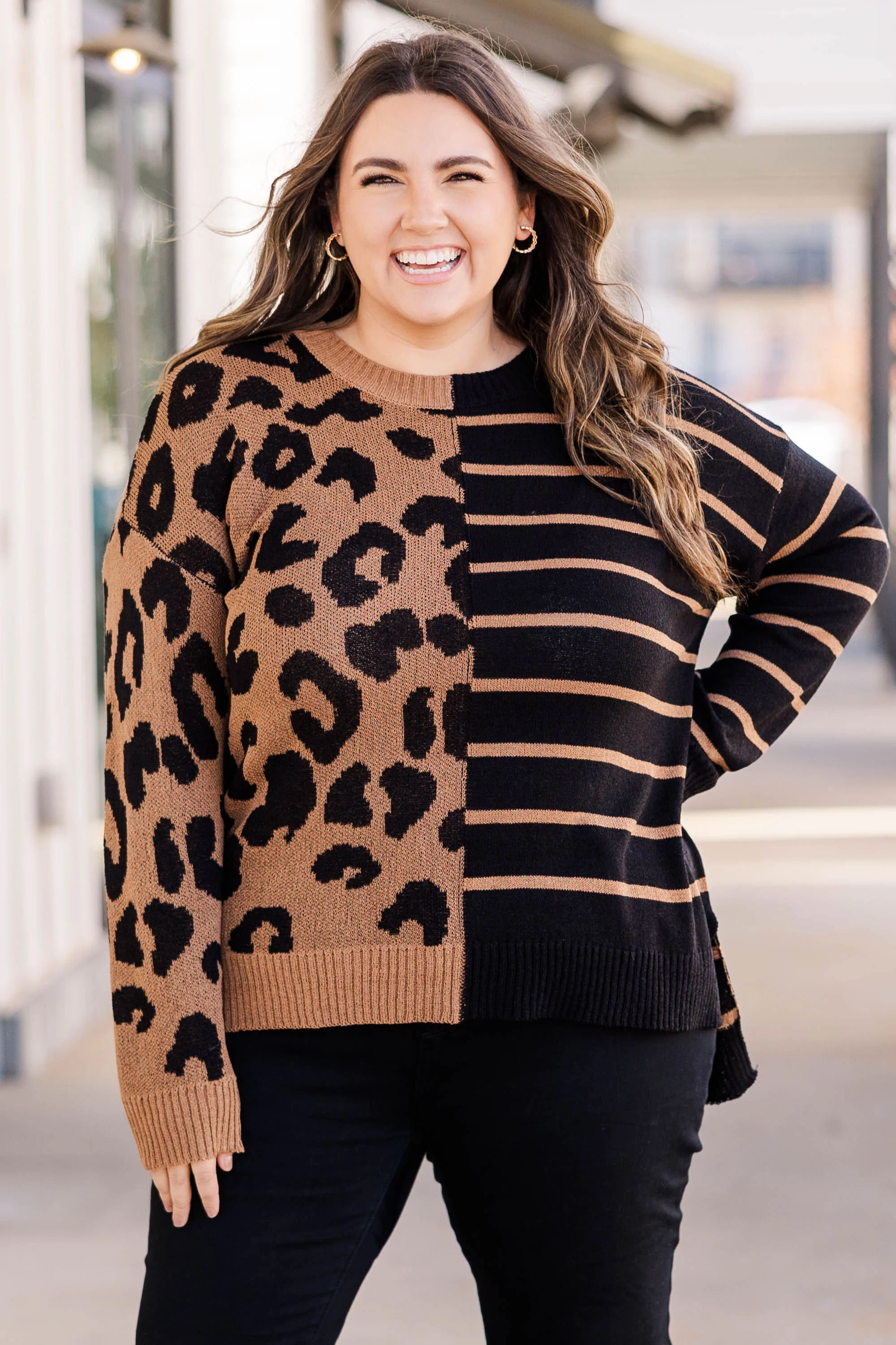 Perfect Balance Top, Brown - Weilaico