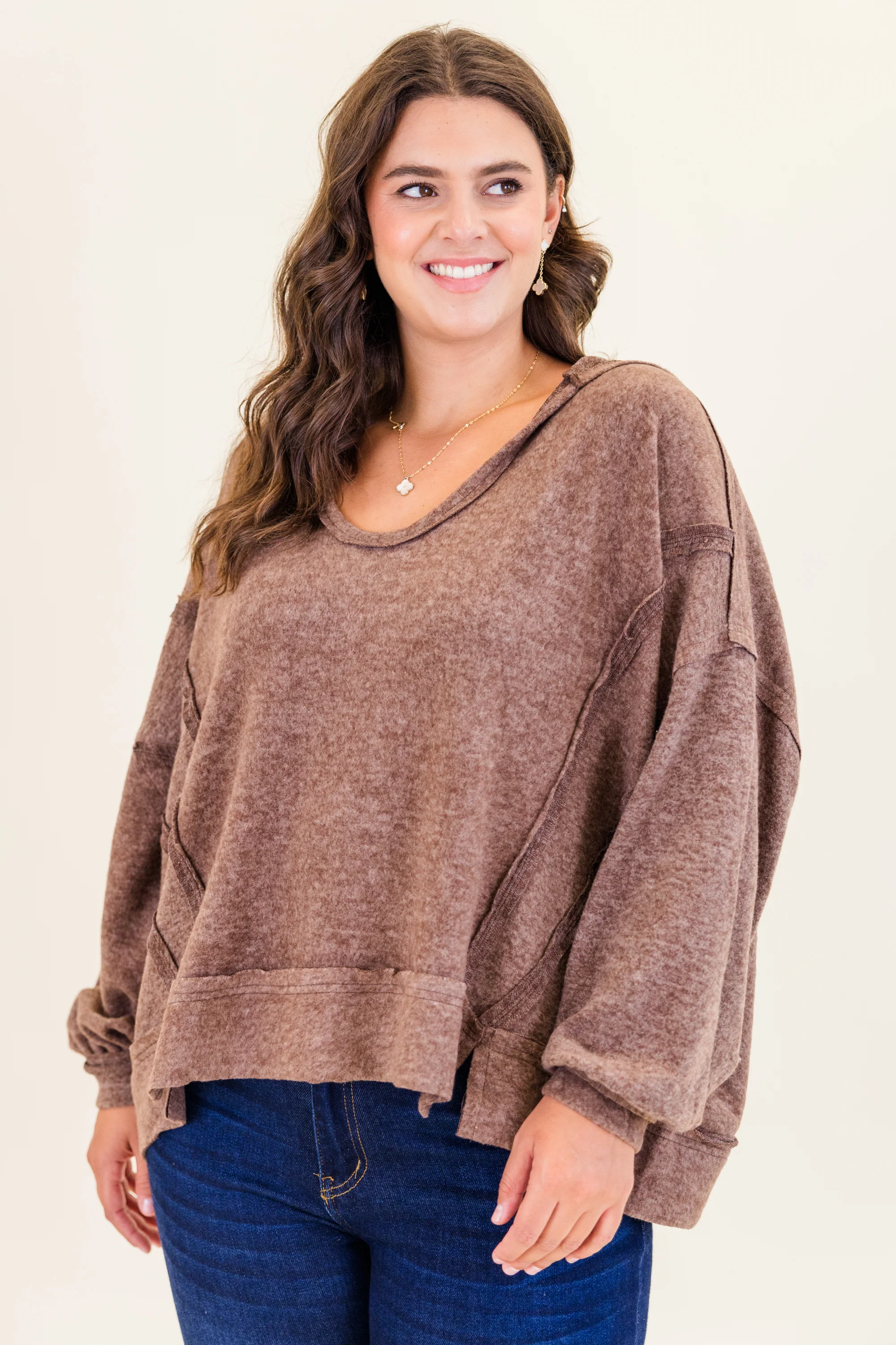 Get Cozy Hoodie, Heather Beige - Weilaico