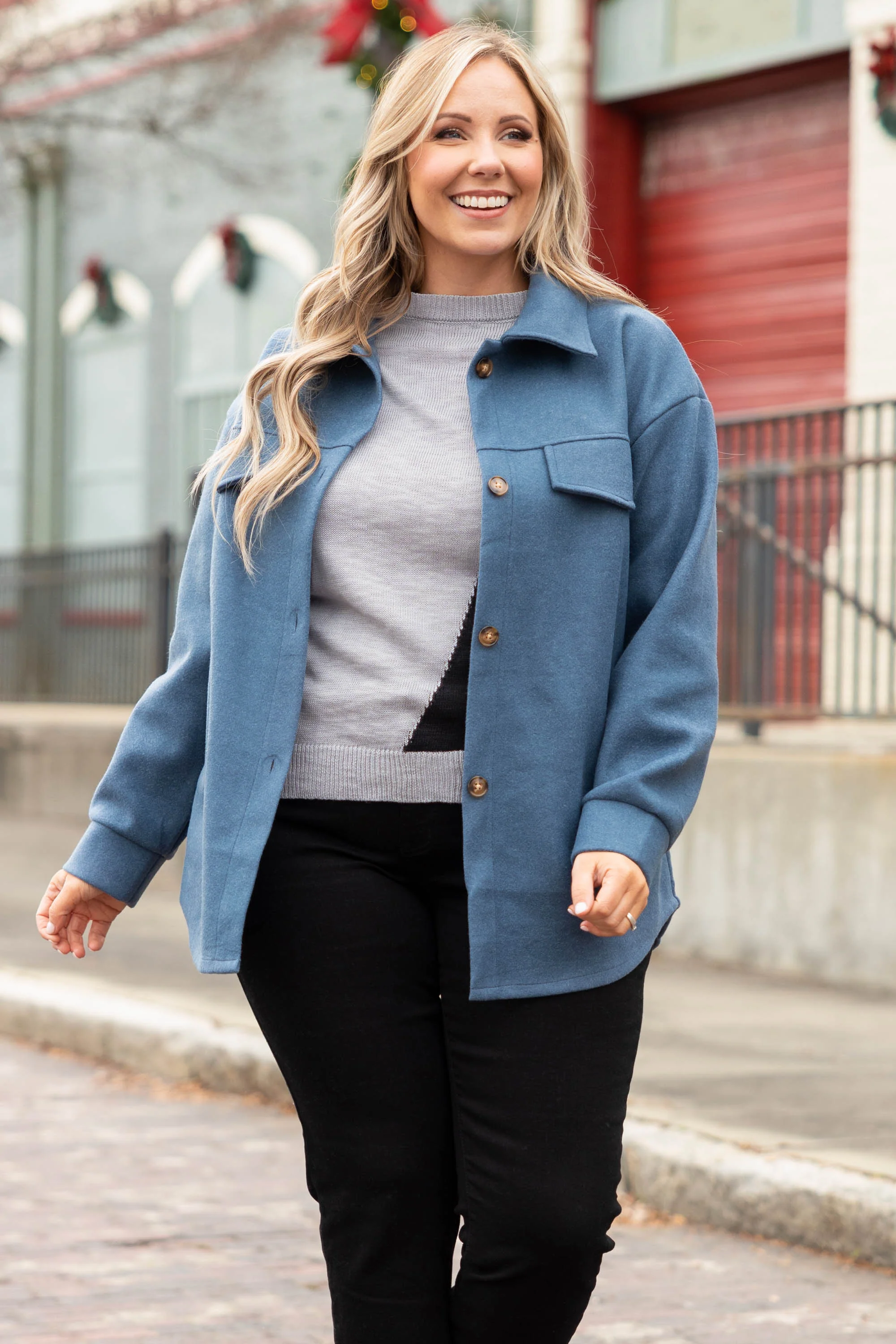 Midnight Wish Jacket, Blue - Weilaico