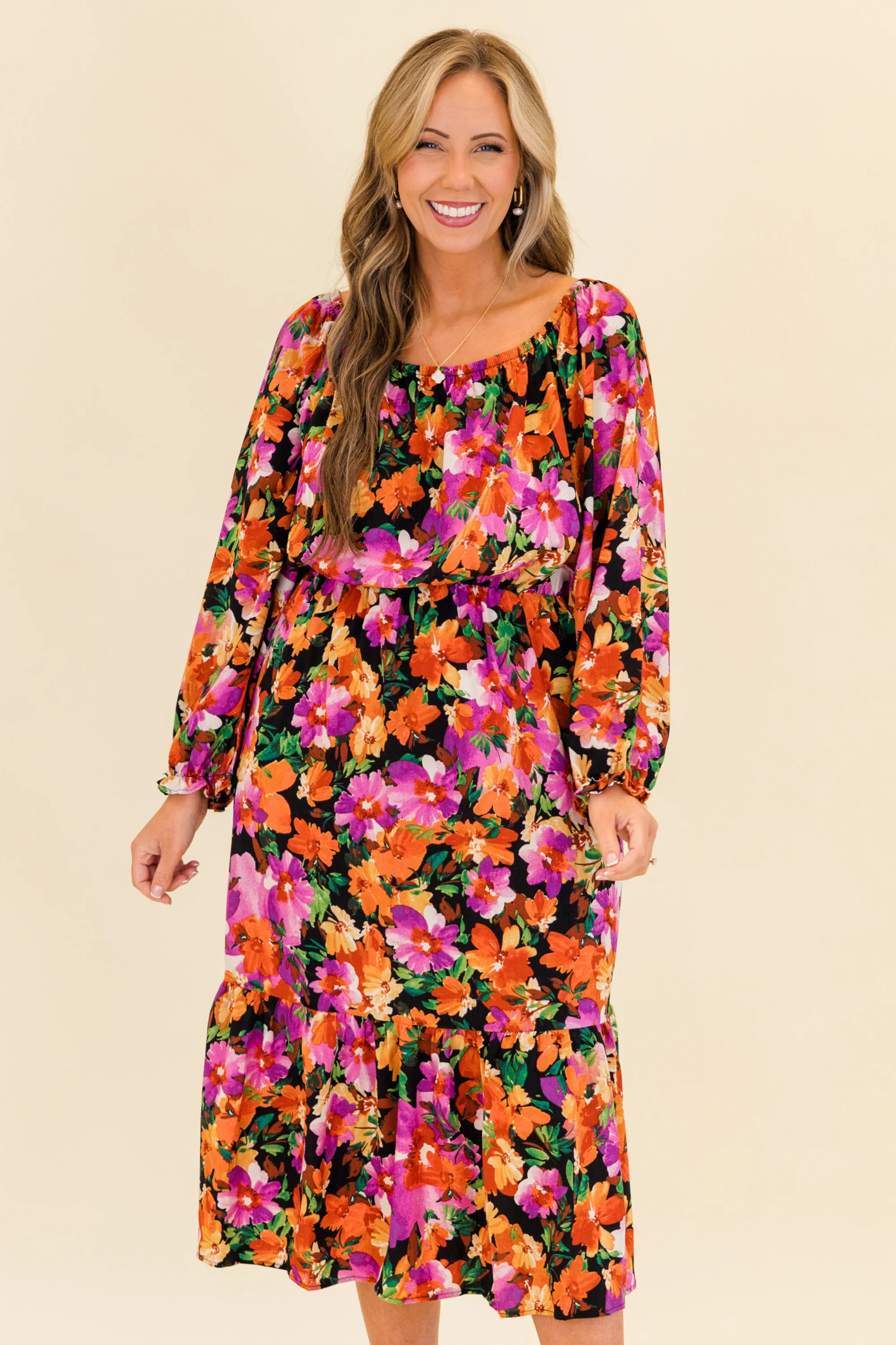 Whispers Of The Wind Dress, Black - Weilaico