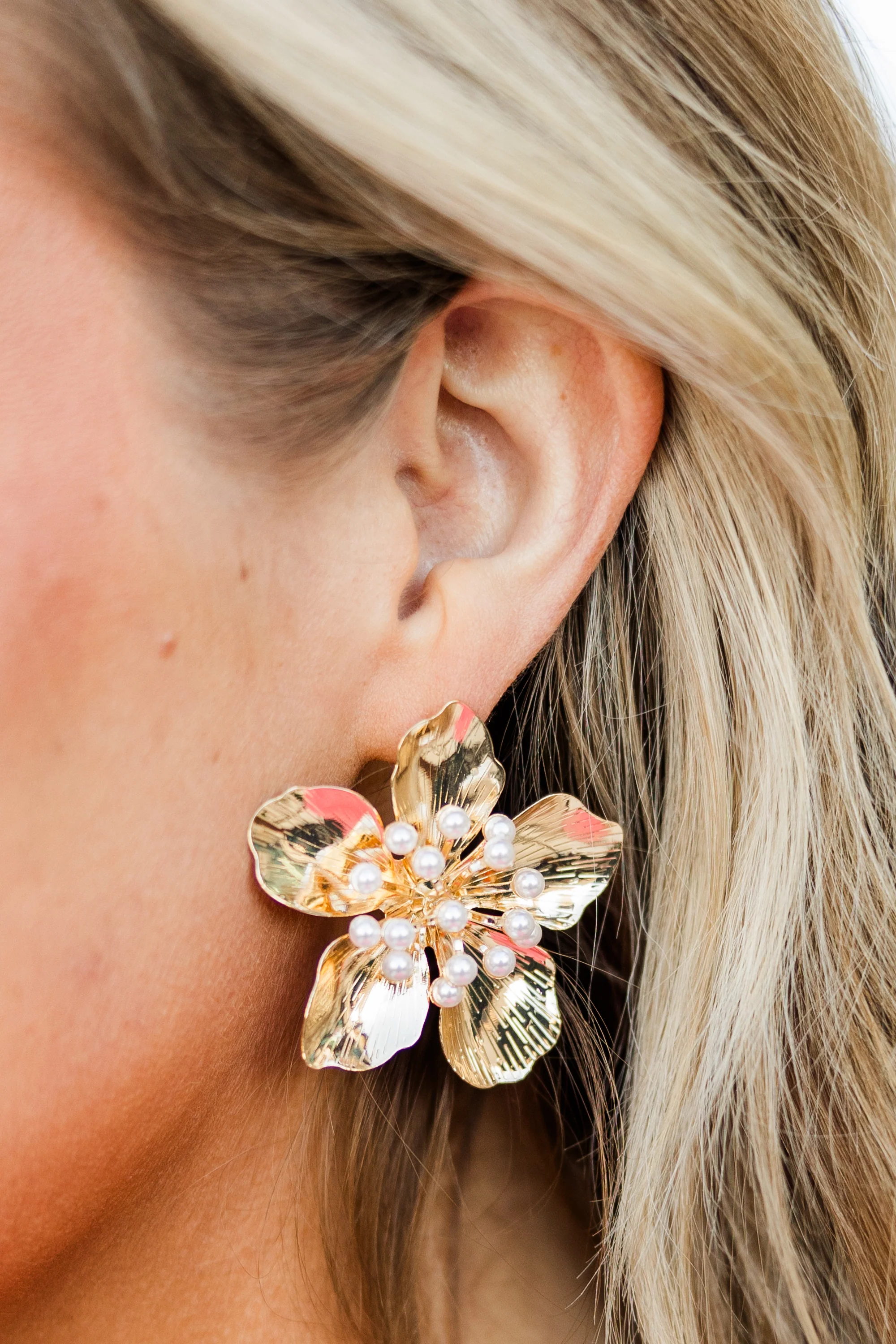 Paradise Breeze Earrings, Gold - Weilaico