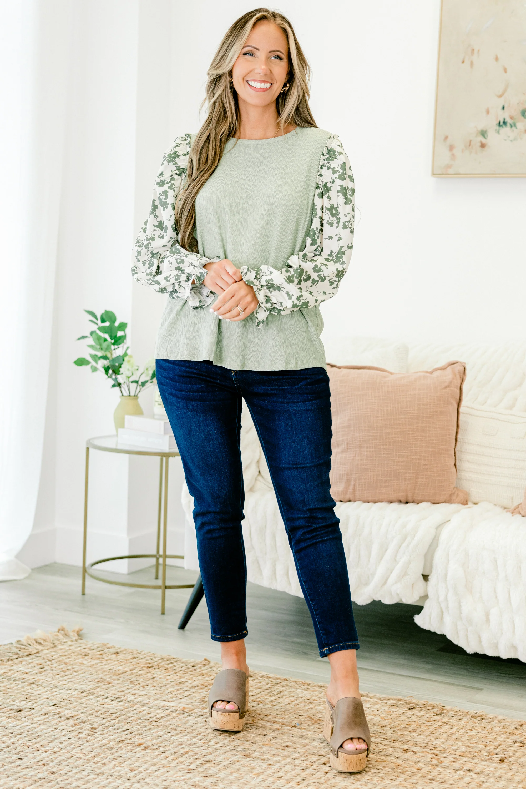 See The Sights Top, Sage - Weilaico