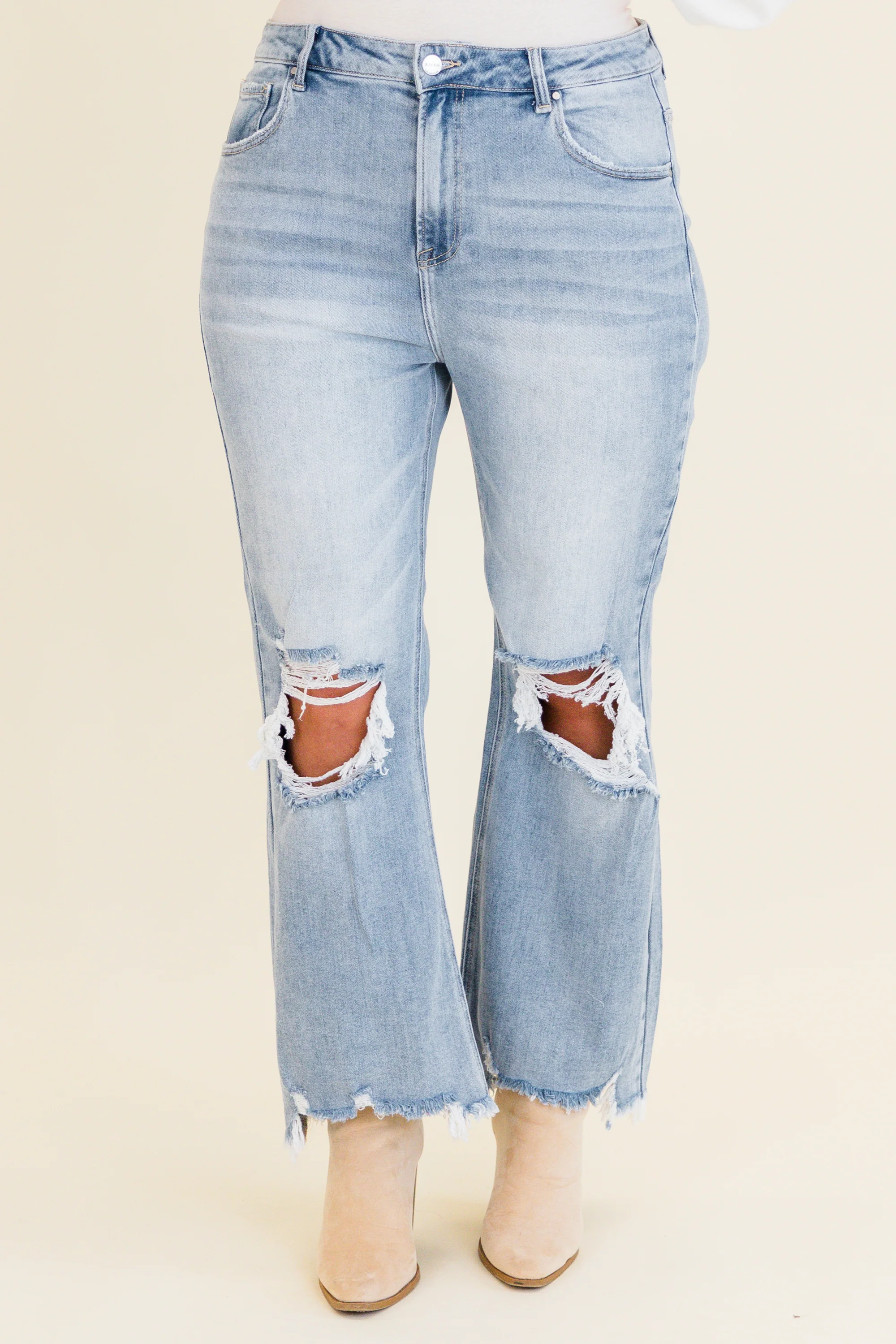 No Secrets Jeans, Light Wash - Weilaico