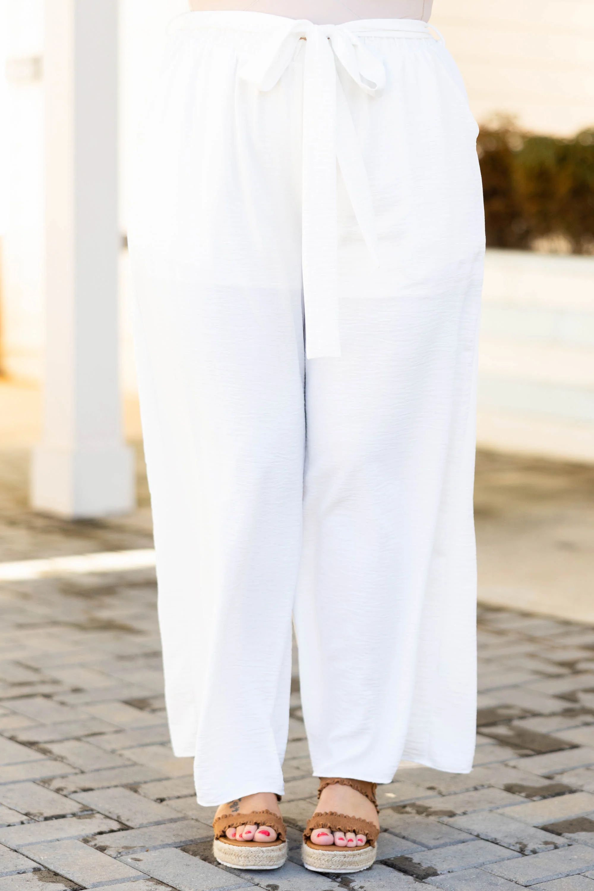 Soul To Soul Pants, Off White - Weilaico