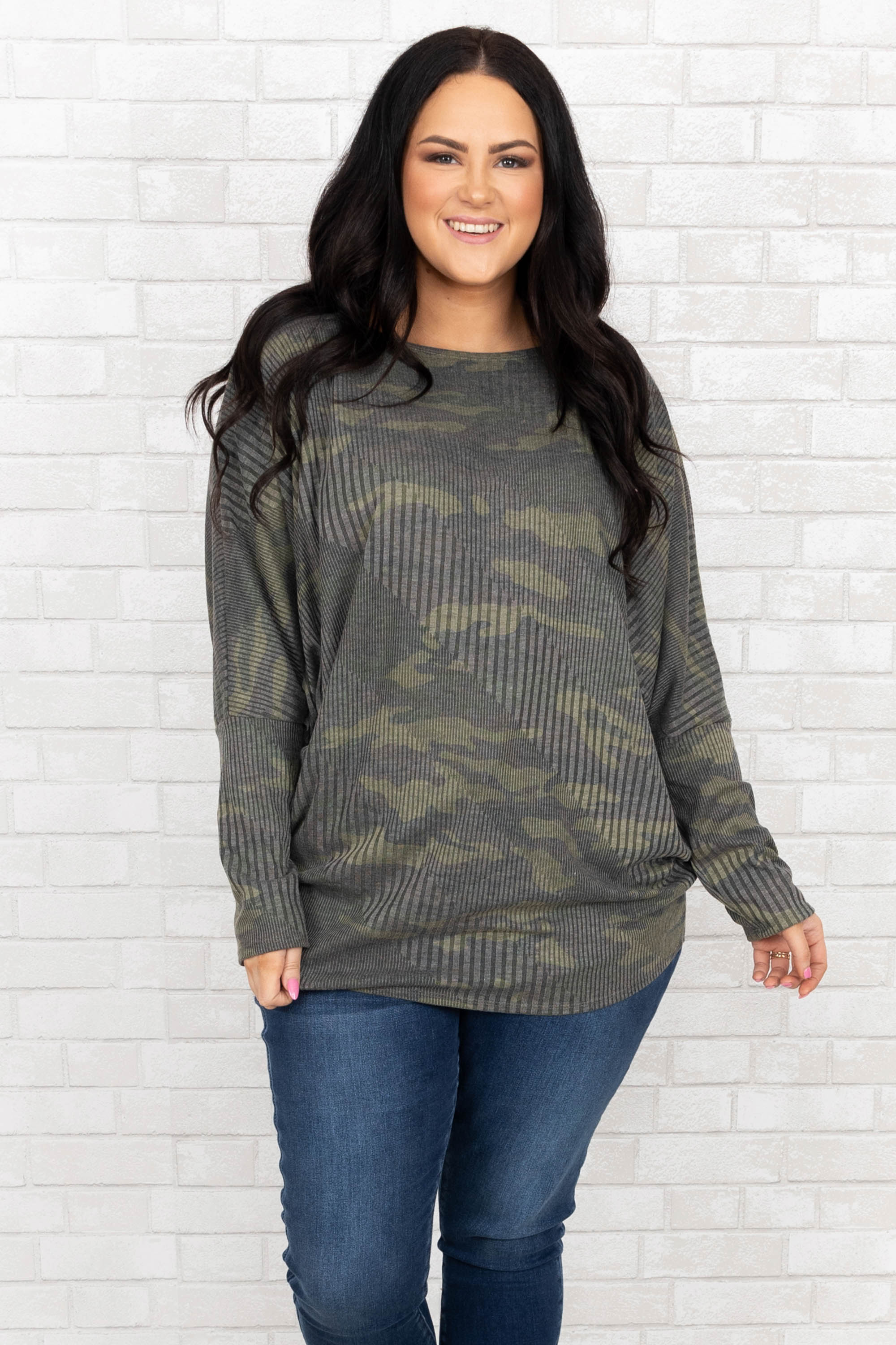 Cute Hideaway Top, Camo - Weilaico