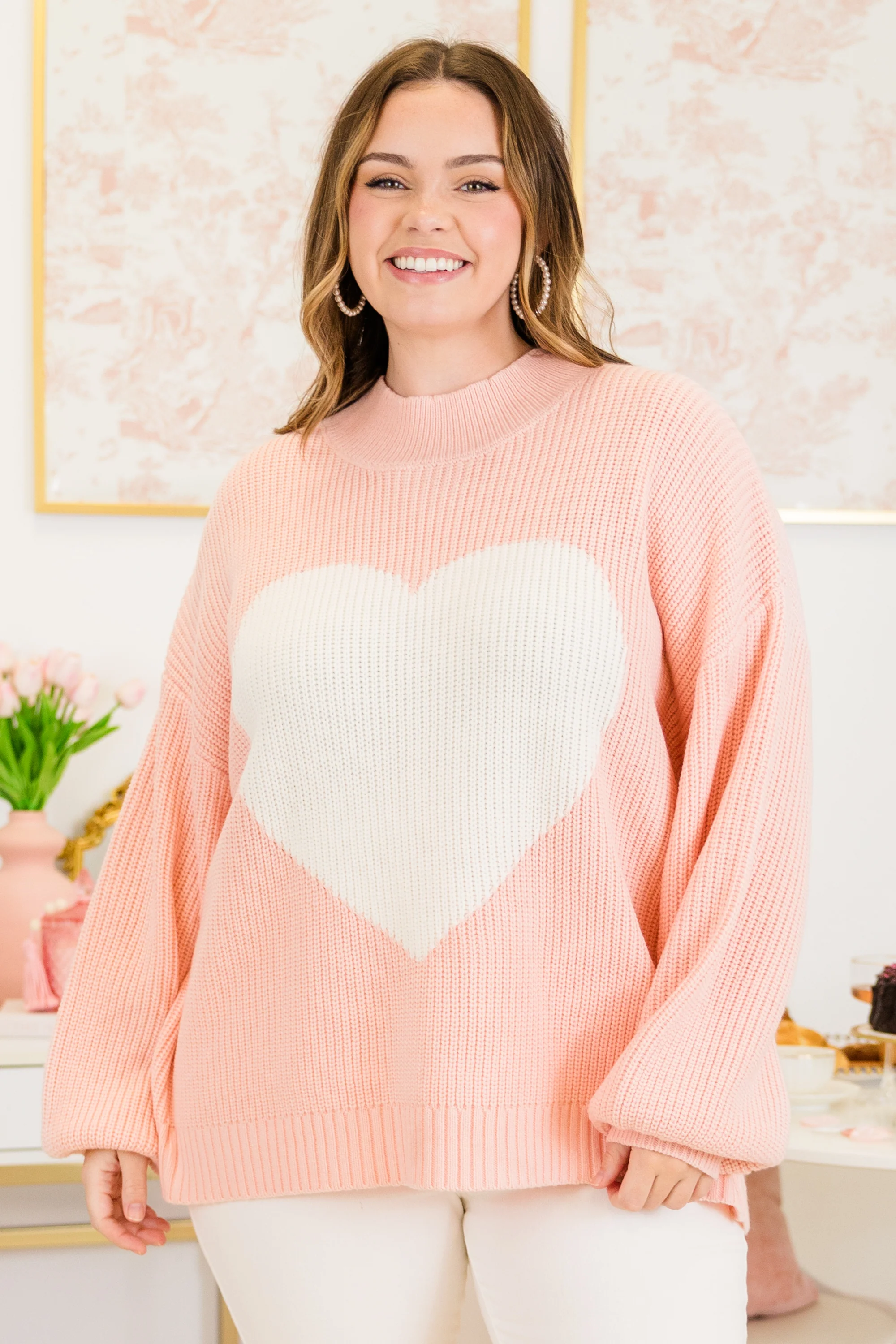 Love And Lust Sweater, Pink - Weilaico