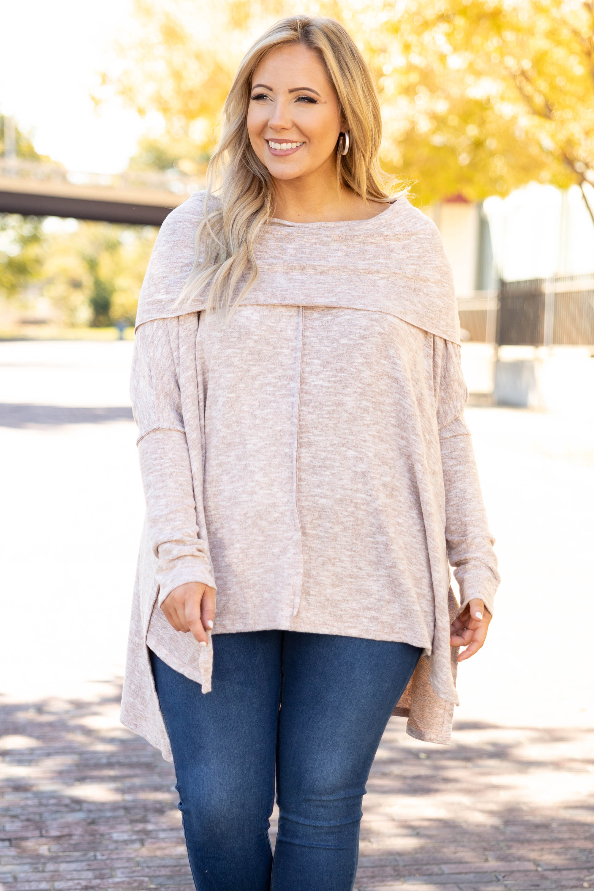 Winter Resort Tunic, Blush - Weilaico