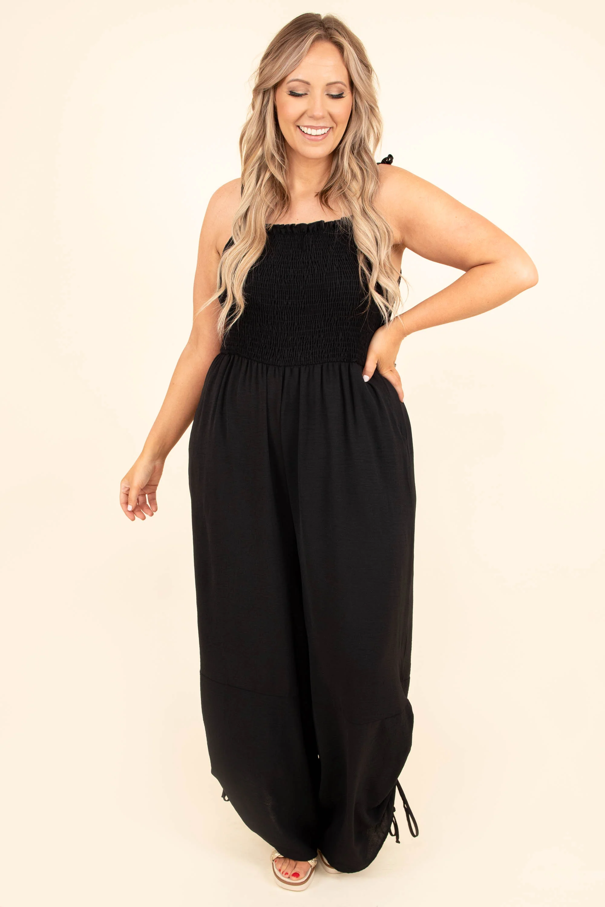Another Lifetime Jumpsuit, Black - Weilaico