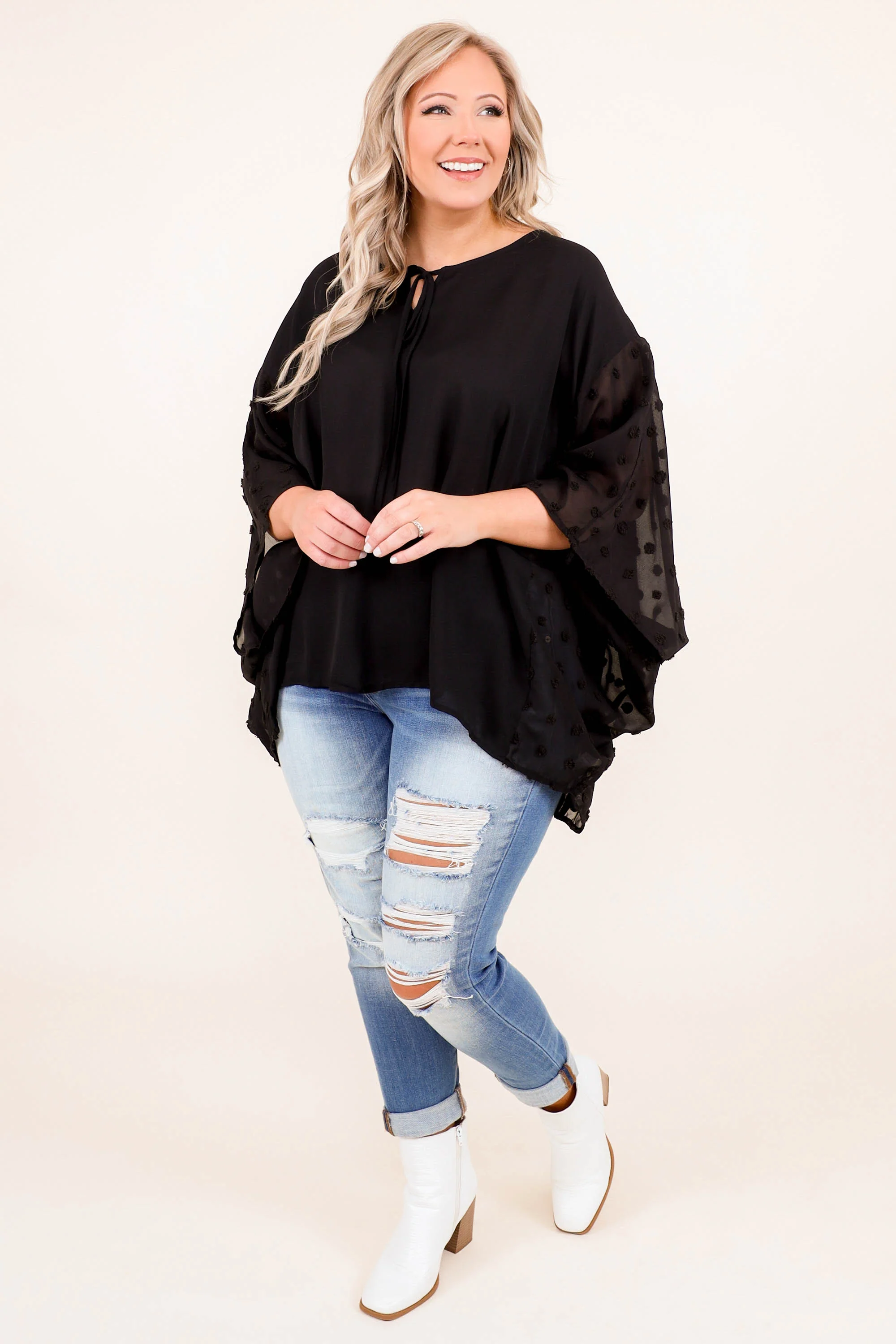 Chase Me Sweetie Top, Black - Weilaico