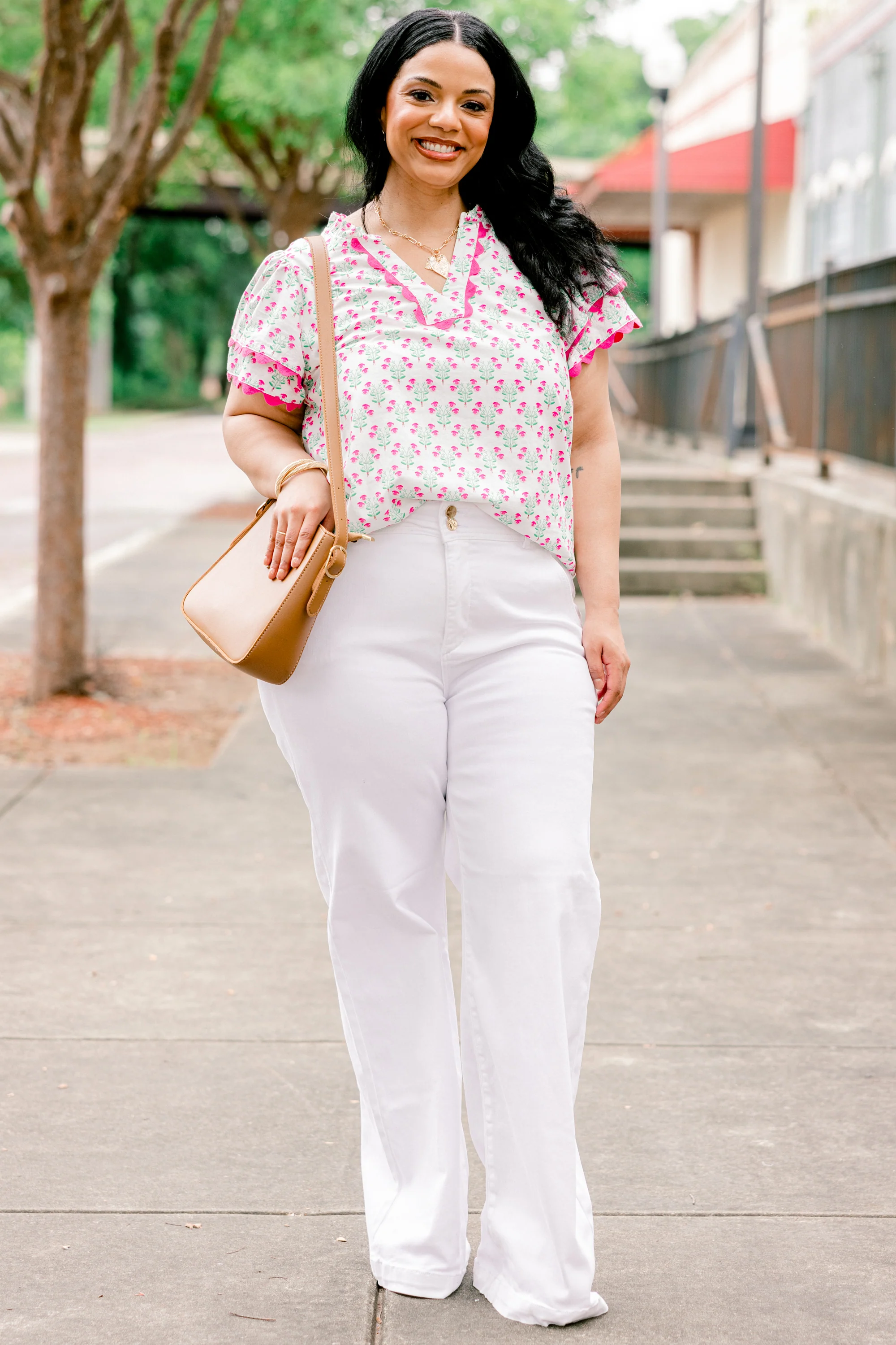 Can't Control It Jeans, White - Weilaico