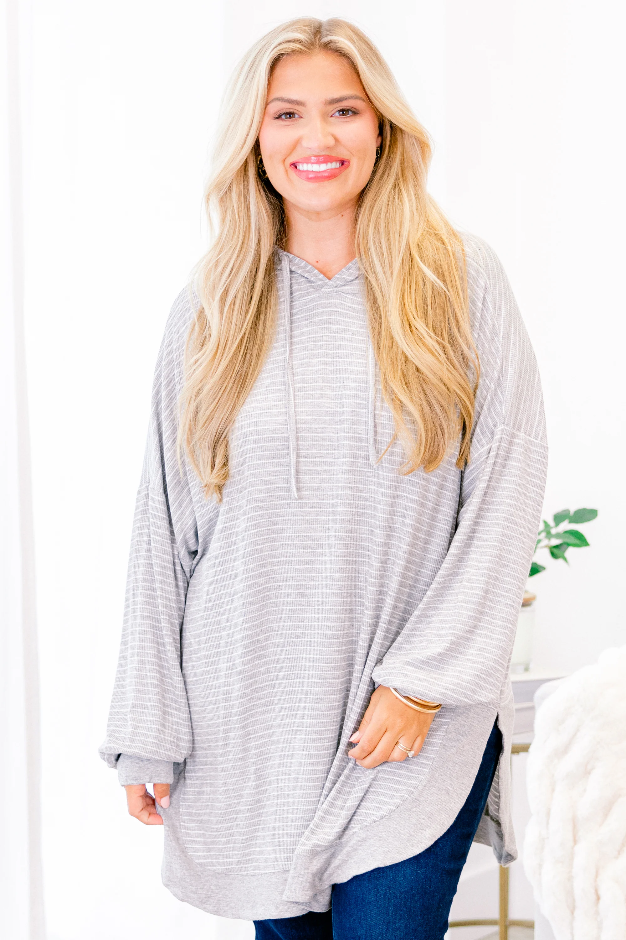 Don't Fall Tonight Hoodie, Gray - Weilaico