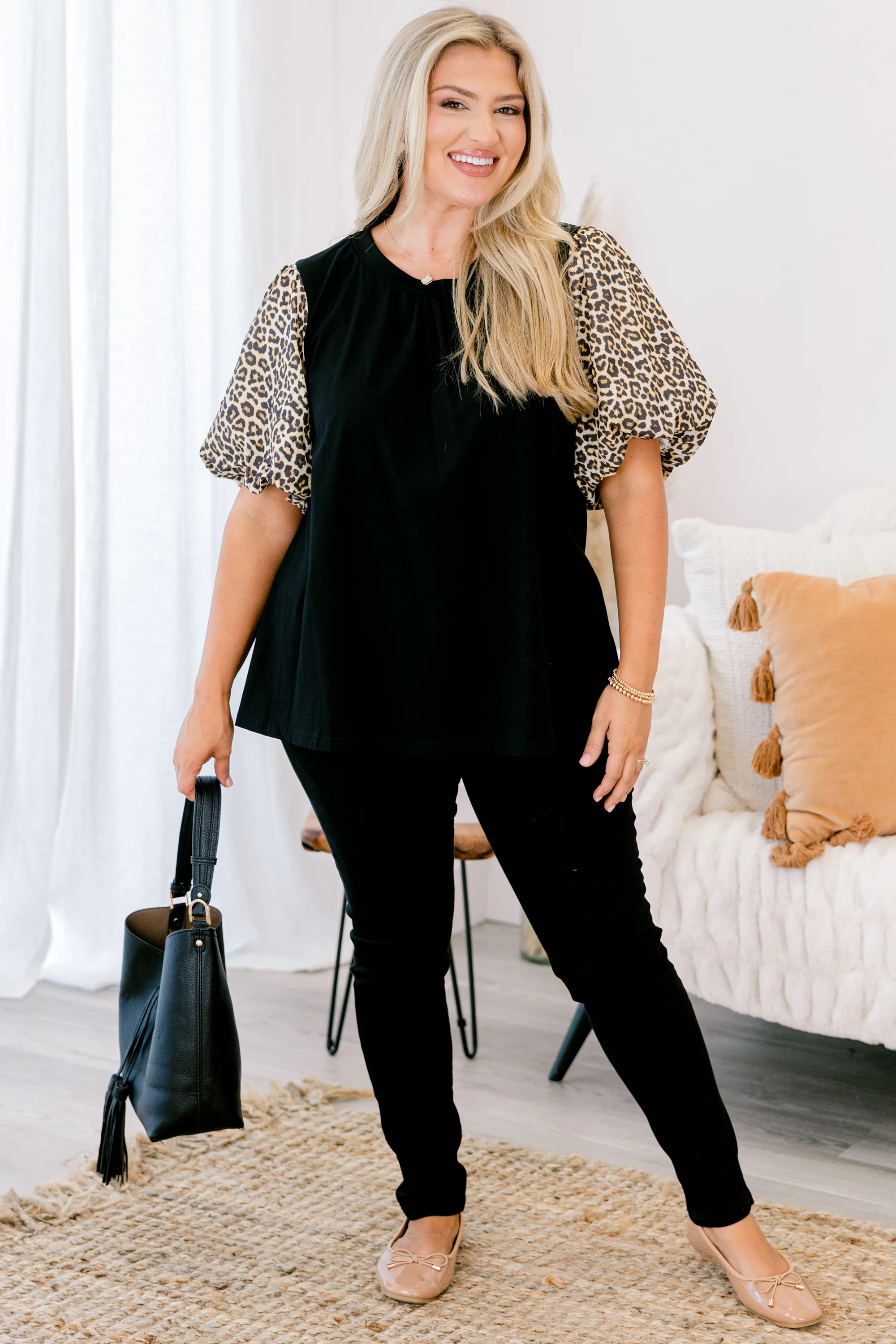 Joyful Days Top, Leopard - Weilaico