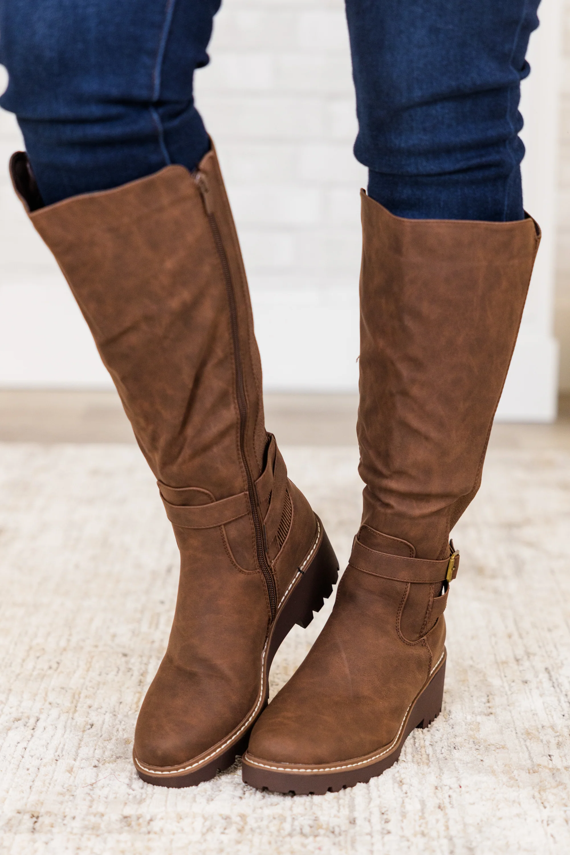 Dynamic Steps Boots, Brown - Weilaico