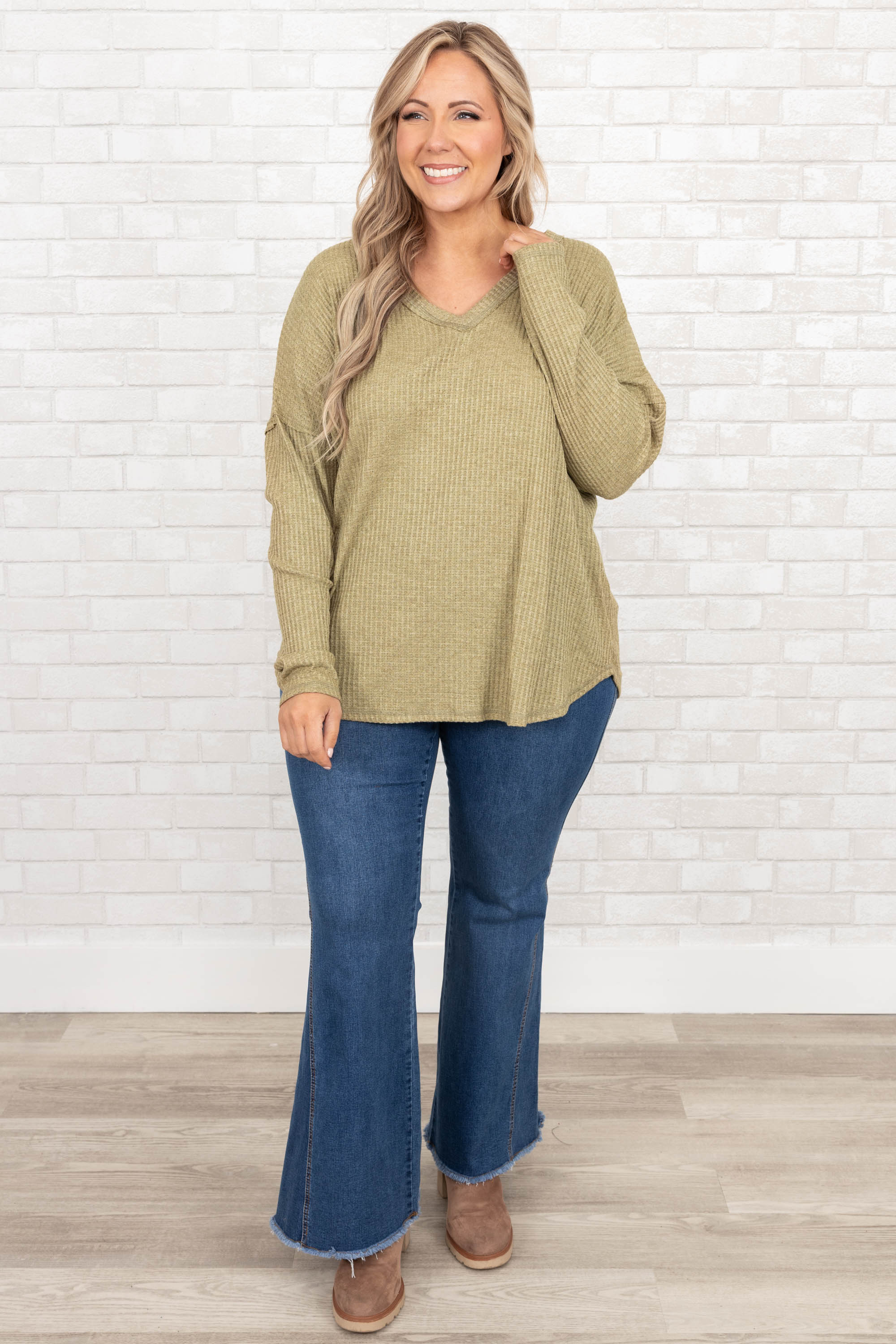 New Rules Coming Top, Olive - Weilaico