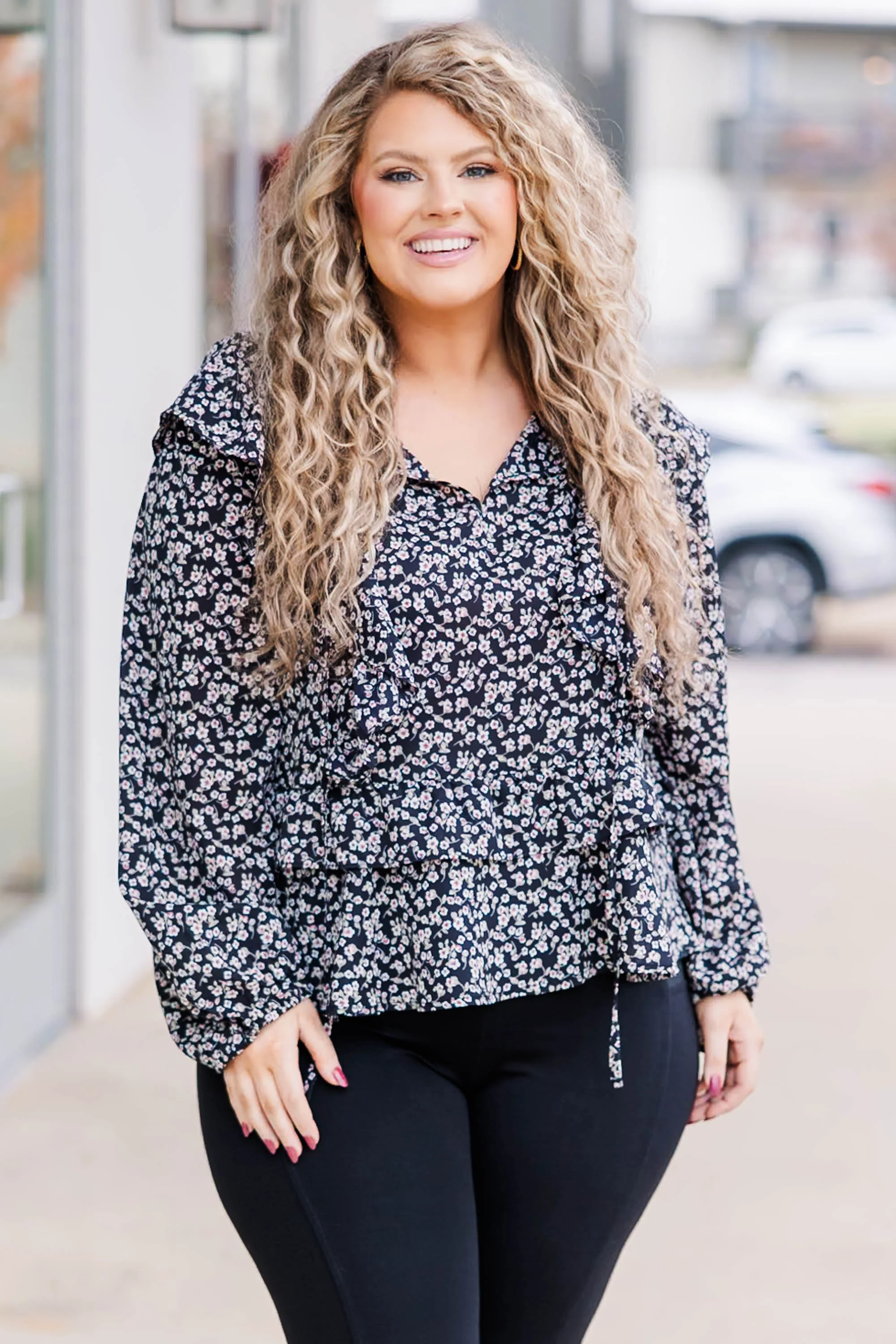 Welcome To My Place Top, Black - Weilaico