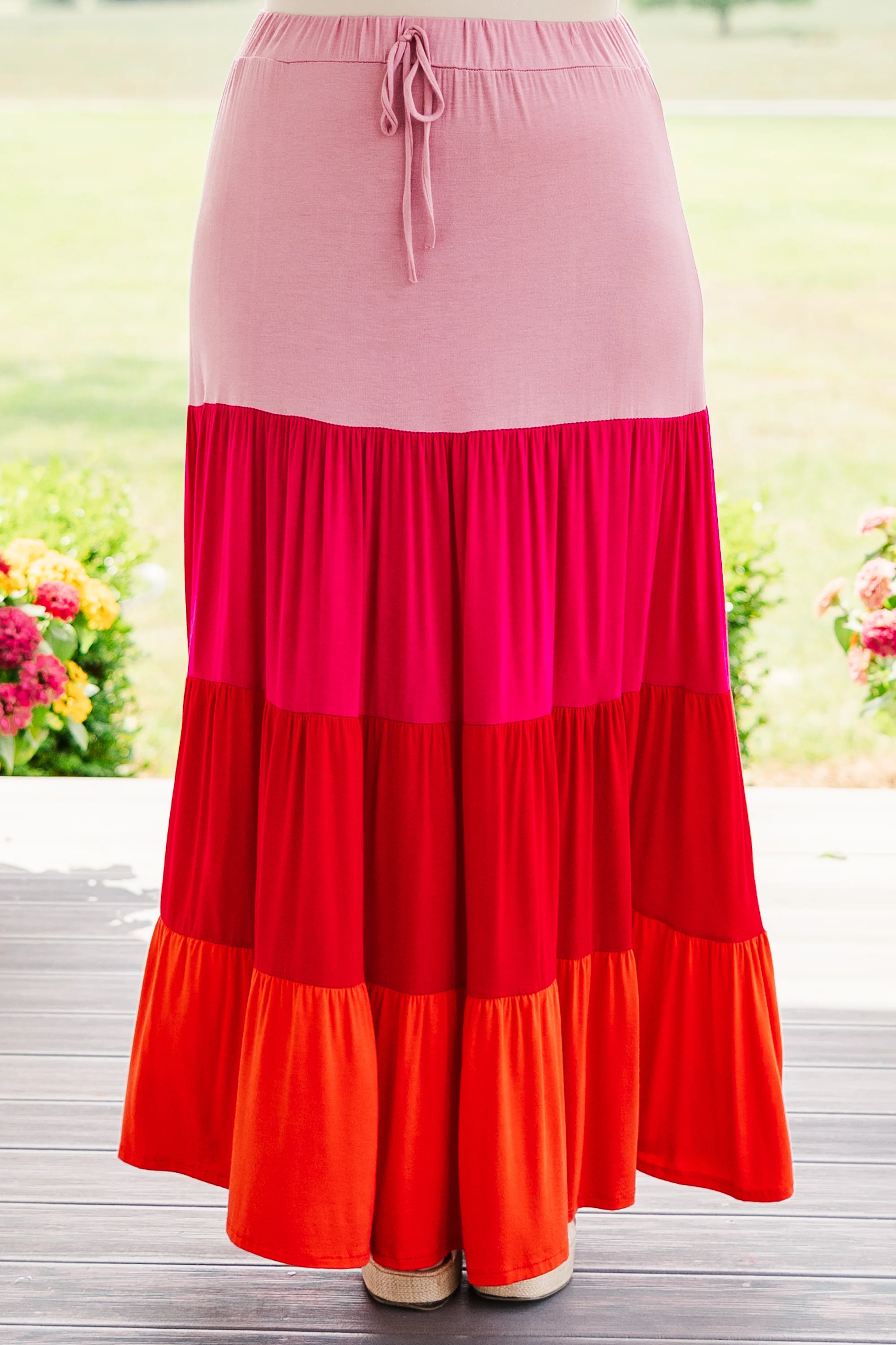 Blossom Boulevard Skirt, Pink - Weilaico