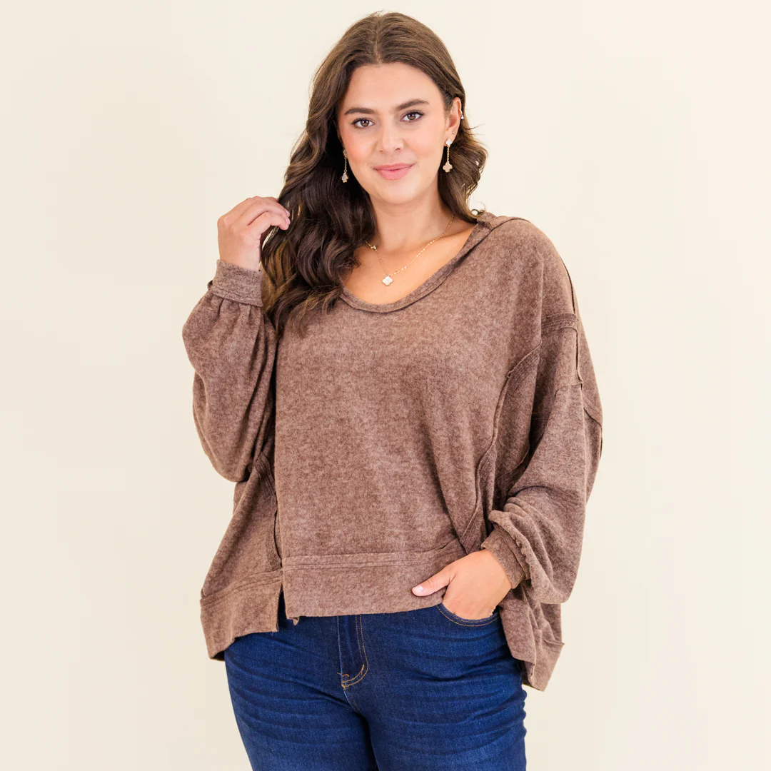 Get Cozy Hoodie, Heather Beige - Weilaico