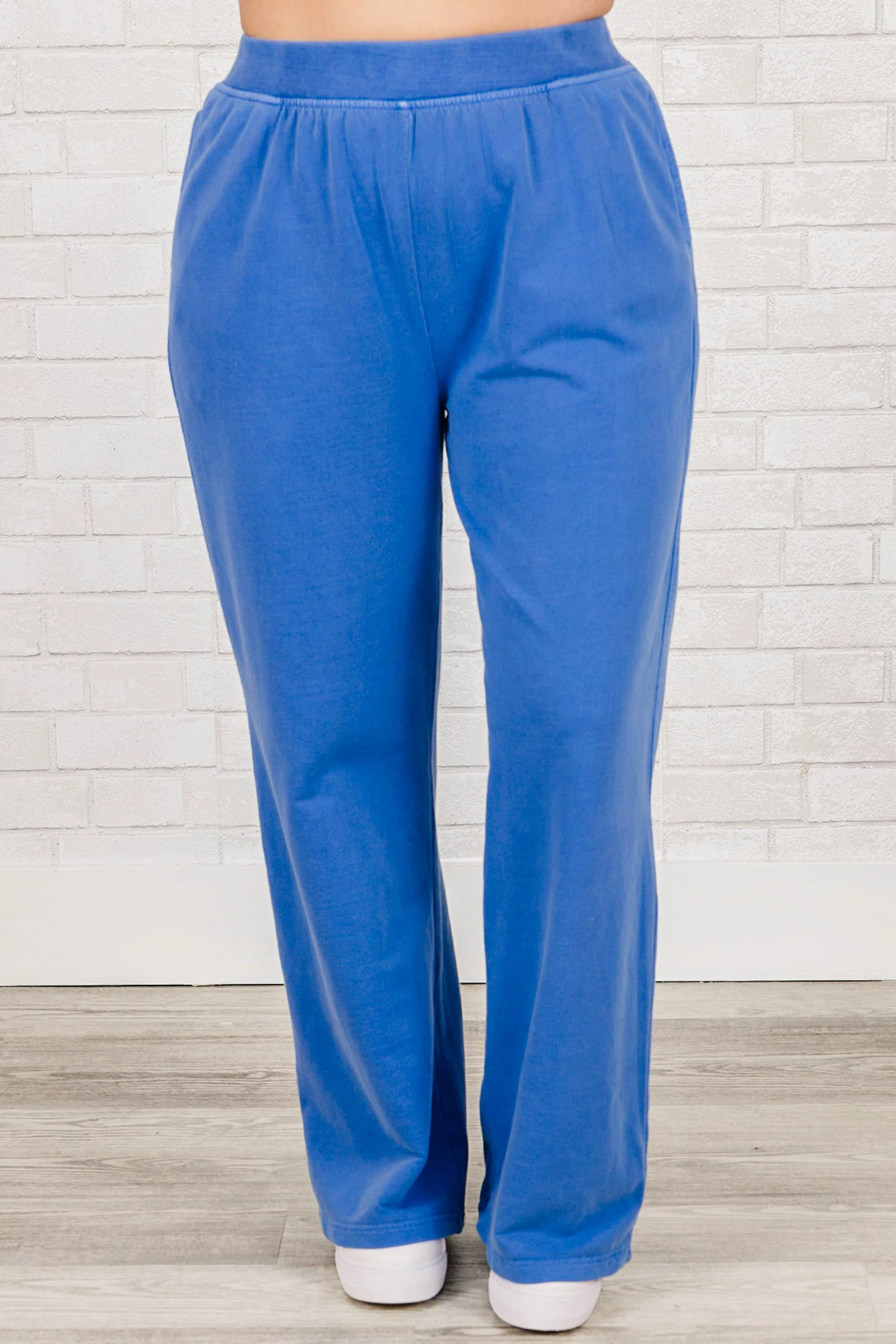 Keeping It Simple Pants, Bright Blue - Weilaico