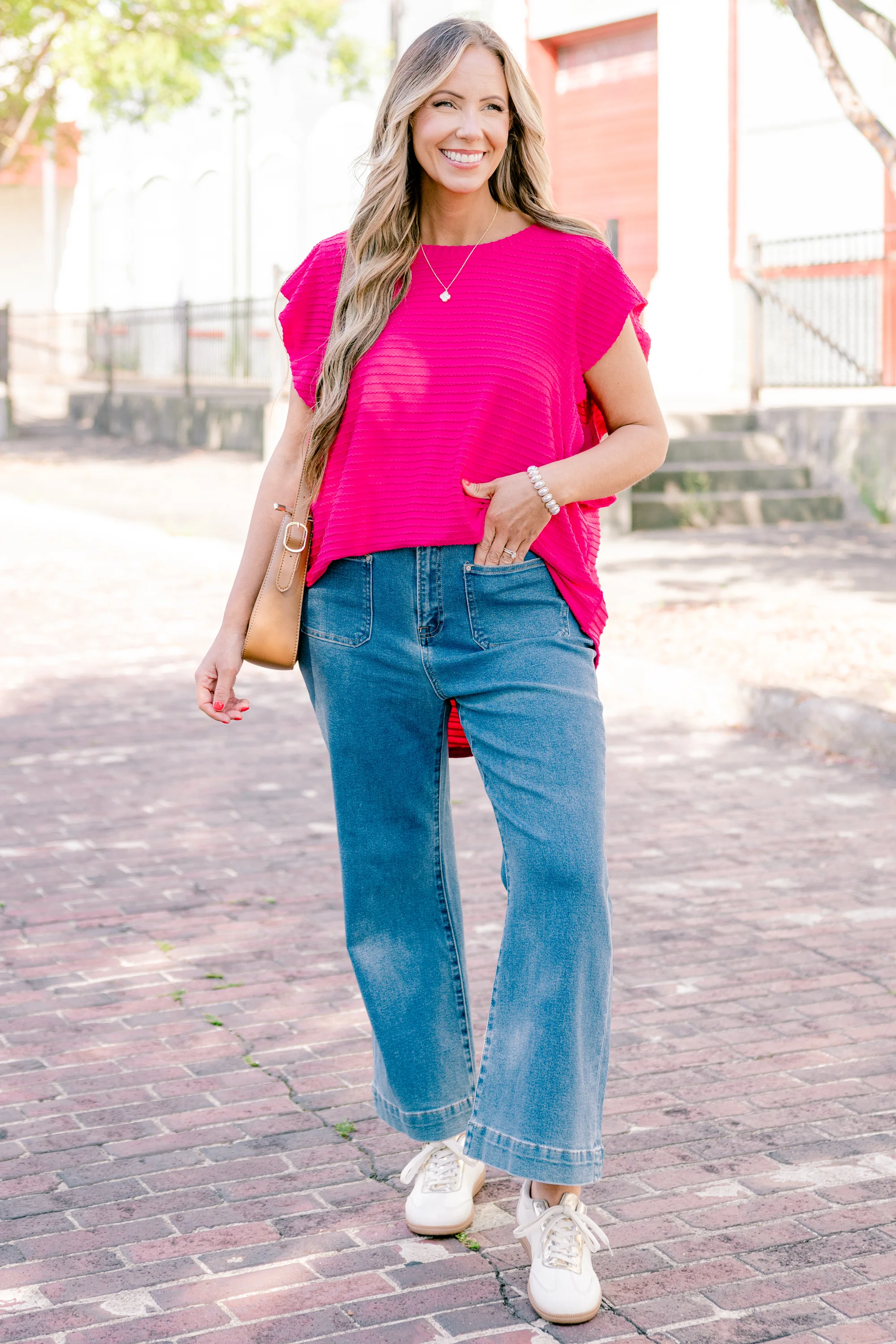 Leave Your Lover Top, Pink - Weilaico