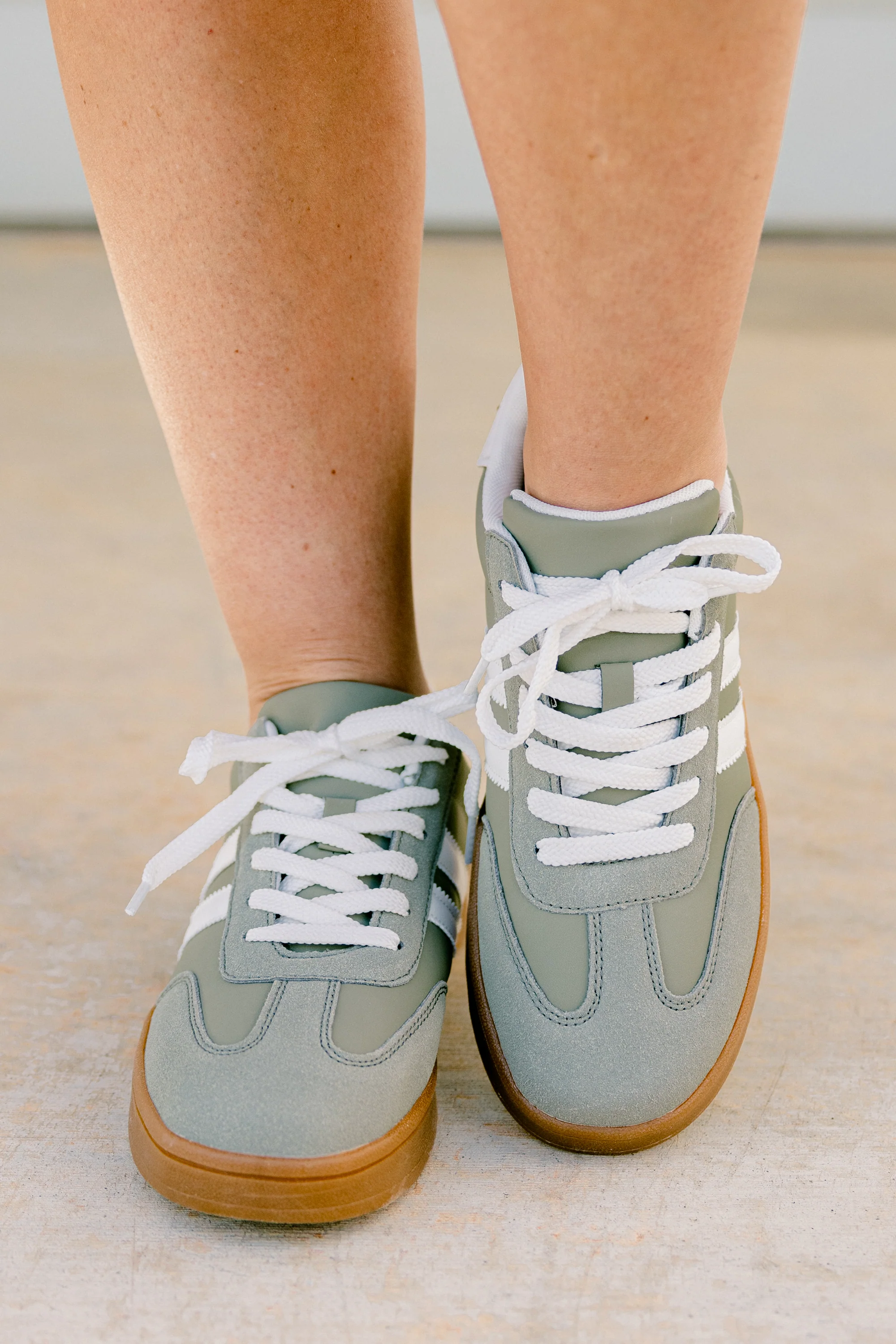 Effortlessly You Sneakers, Sage - Weilaico