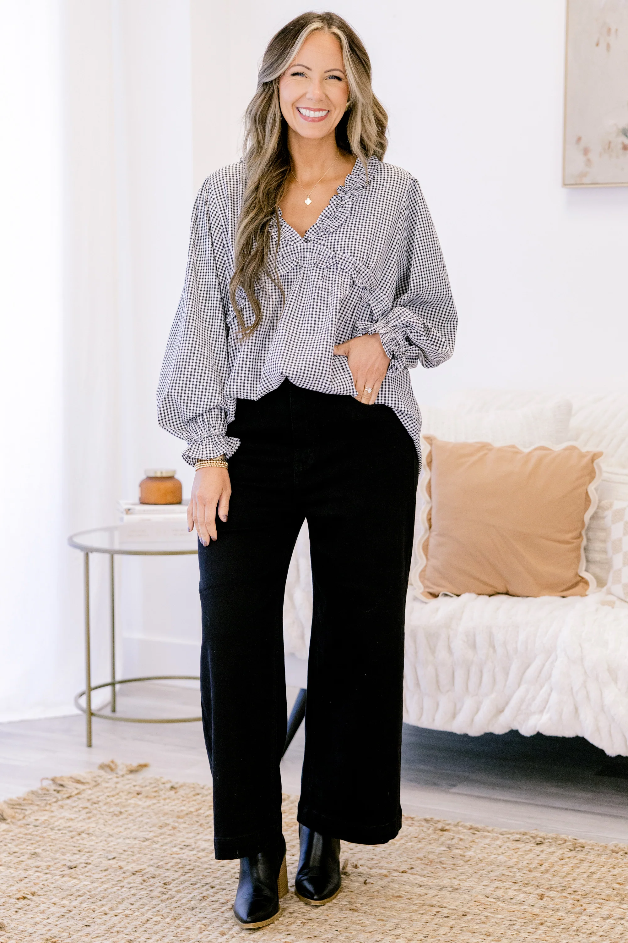 Set Up For Success Jeans, Black - Weilaico