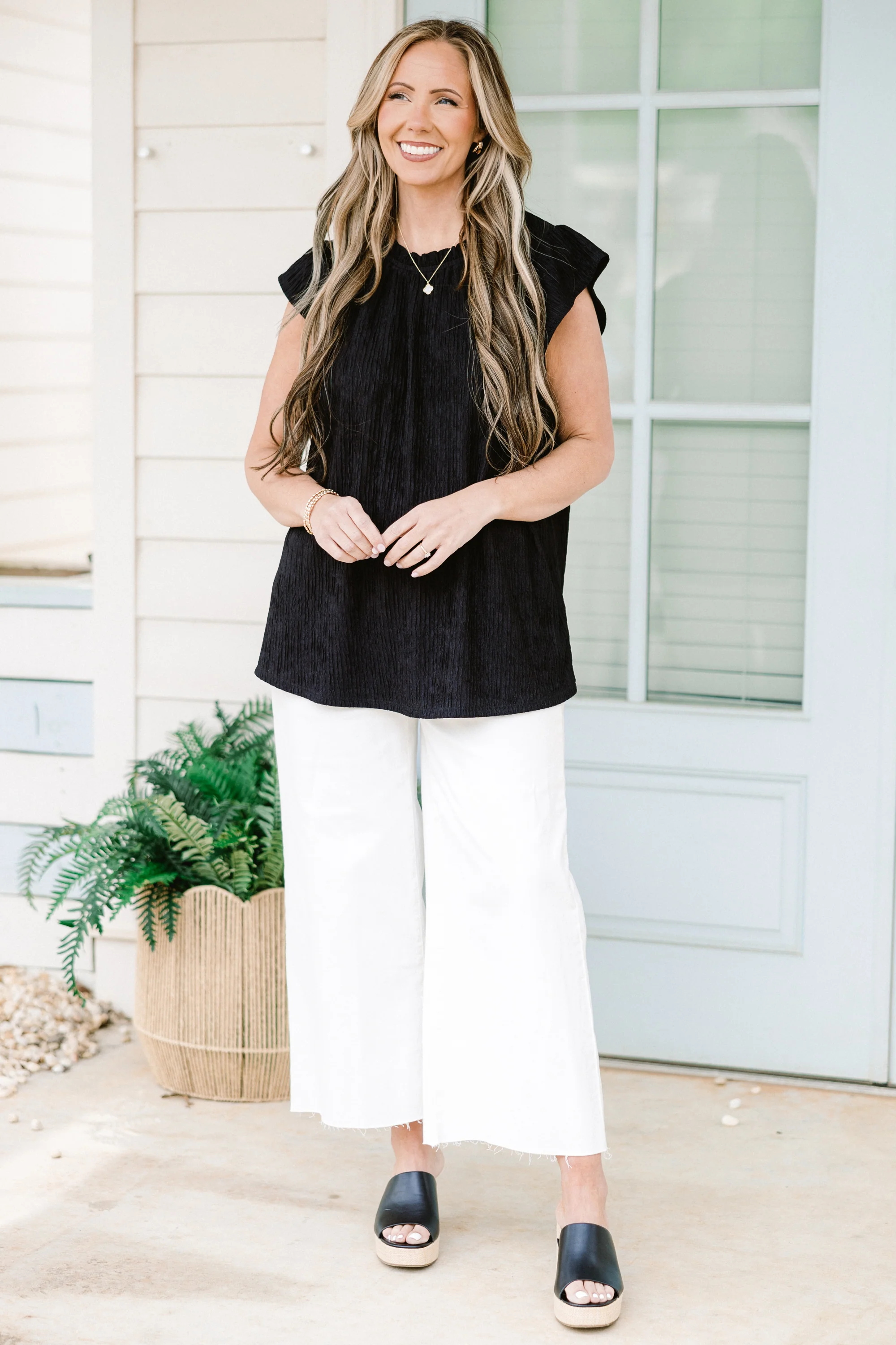 Worth My While Top, Black - Weilaico