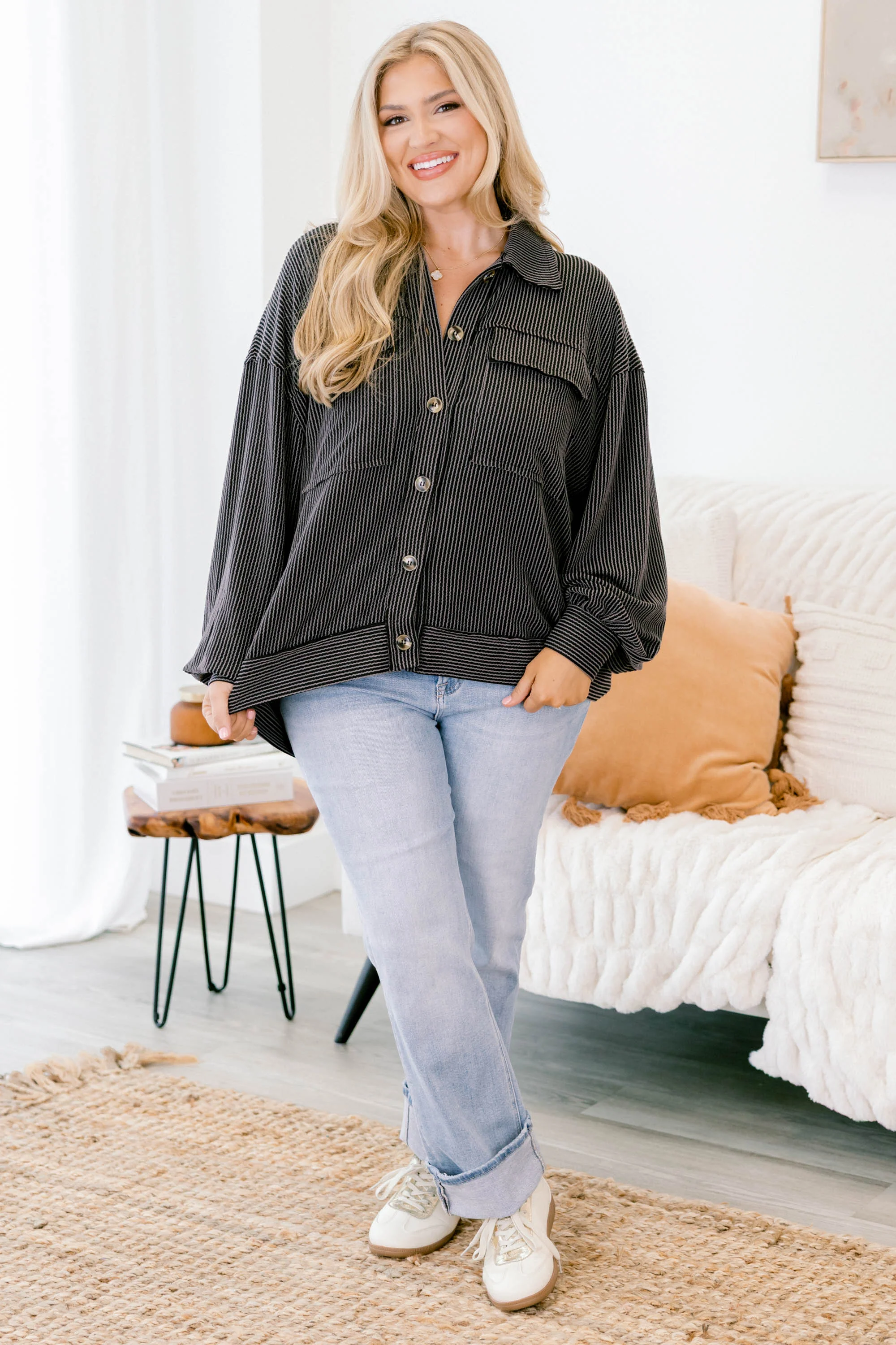 Let's Do Lunch Top, Black - Weilaico