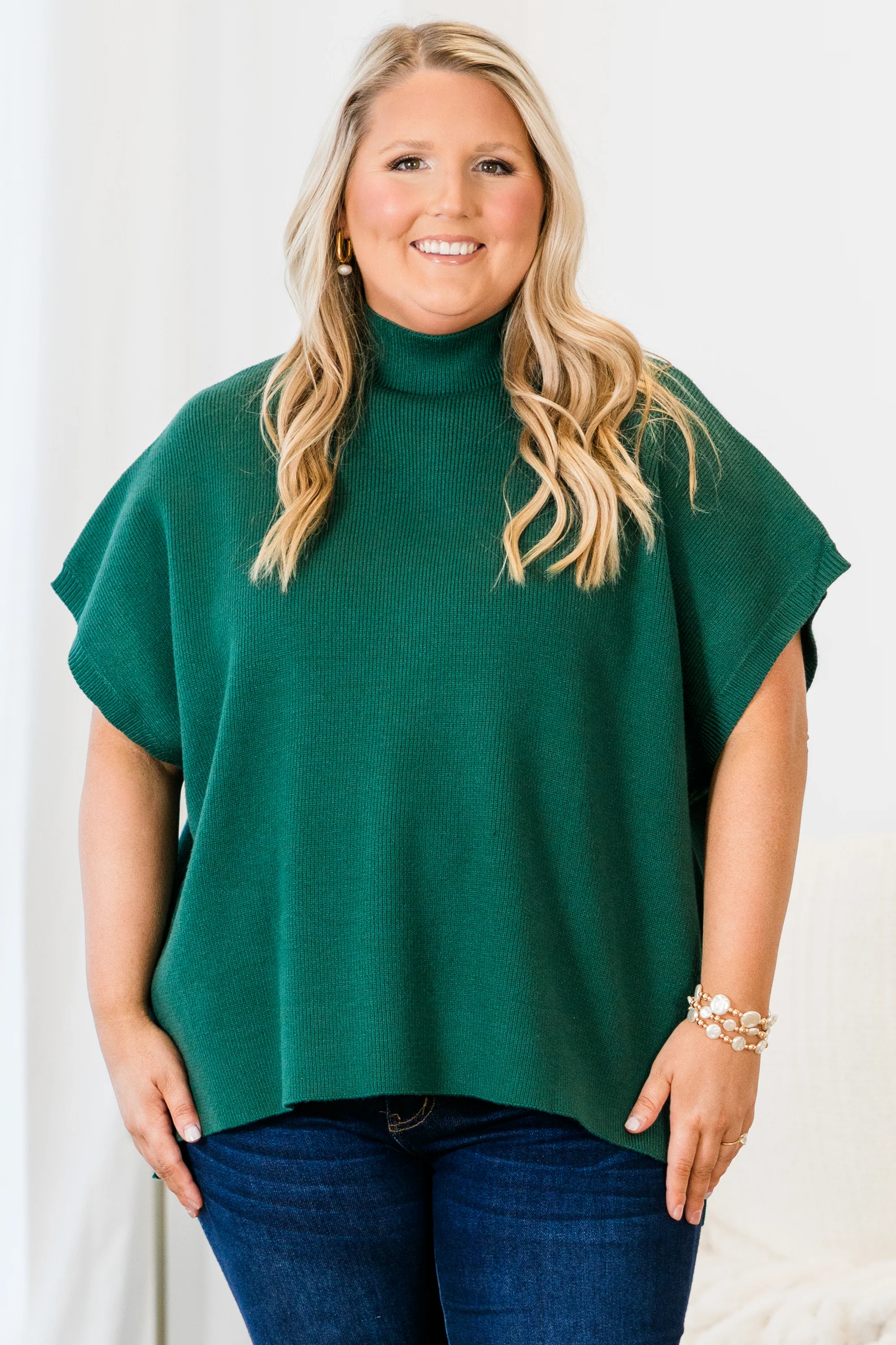 Do Anything Sweater, Hunter Green - Weilaico