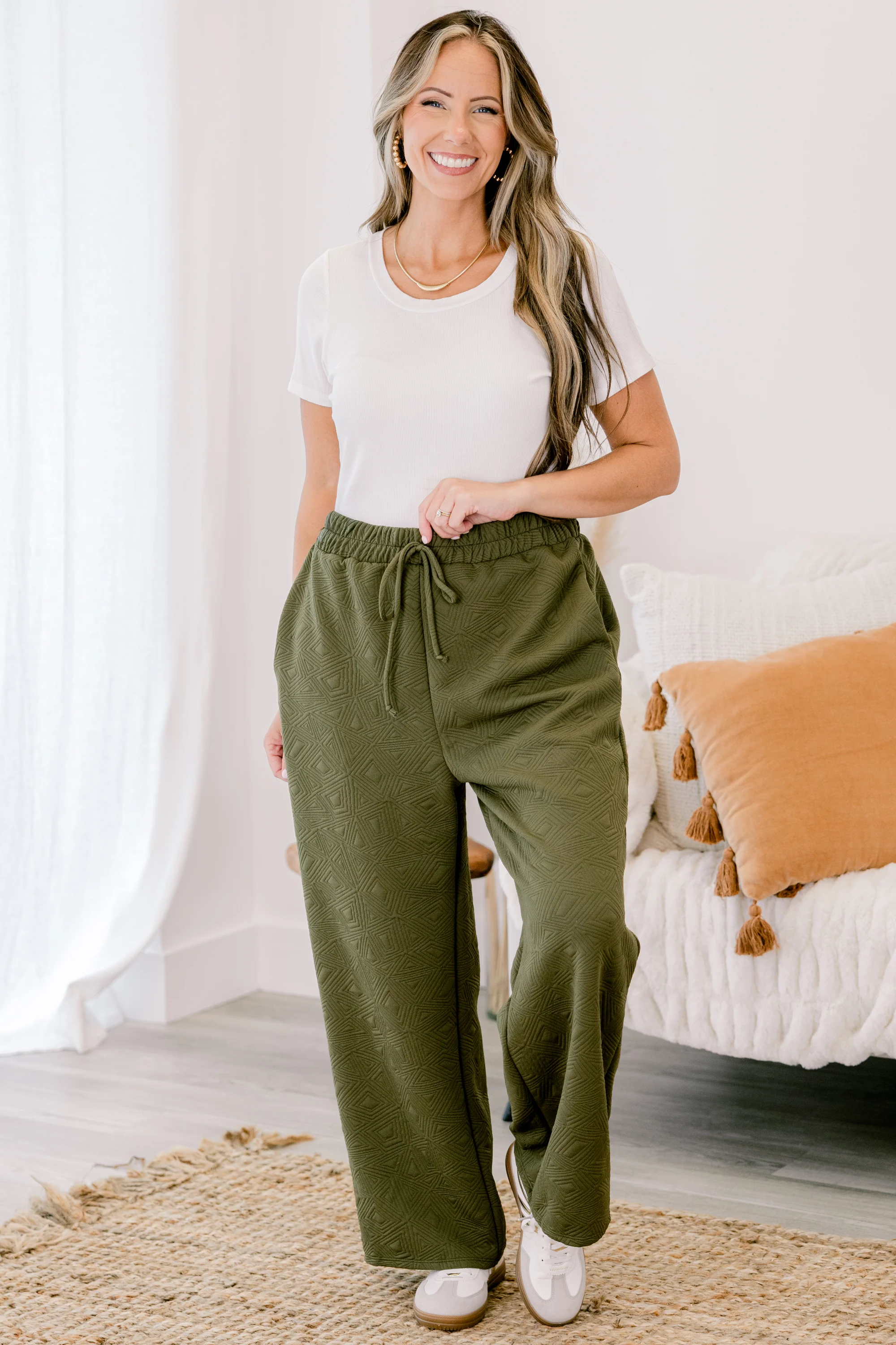 Thank You Next Pants, Green - Weilaico