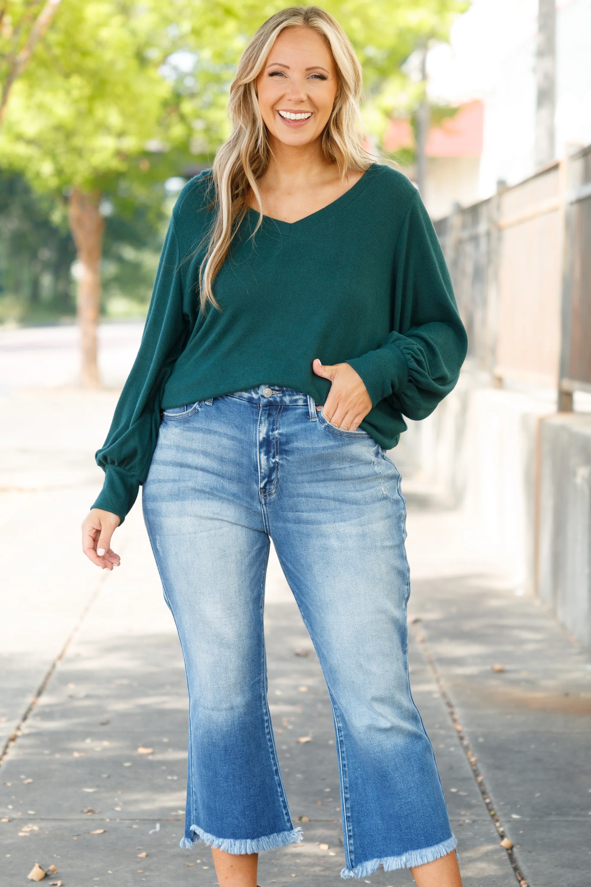 Unconditional Beauty Jeans, Medium Wash - Weilaico