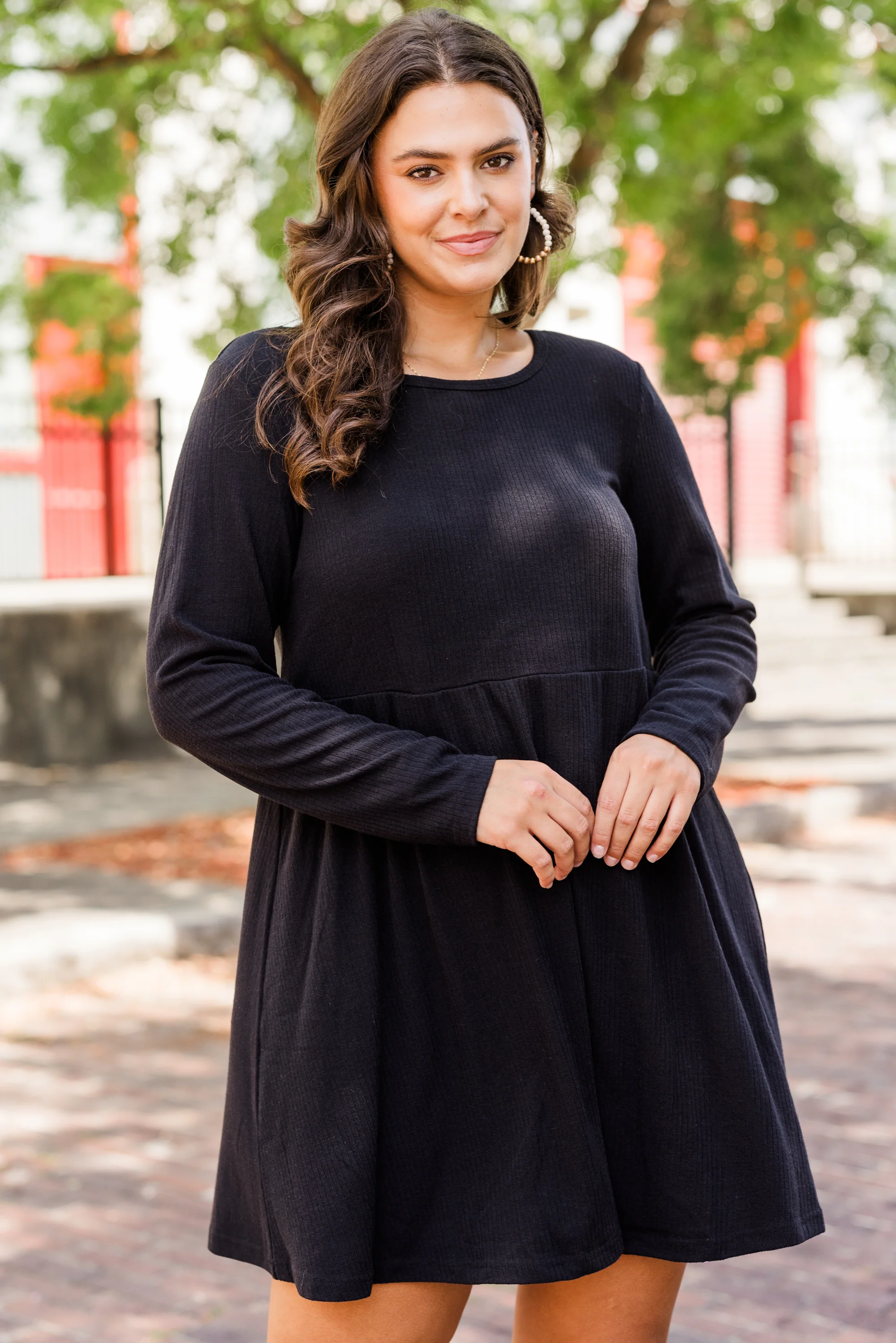 Reaching For The Stars Dress, Black - Weilaico