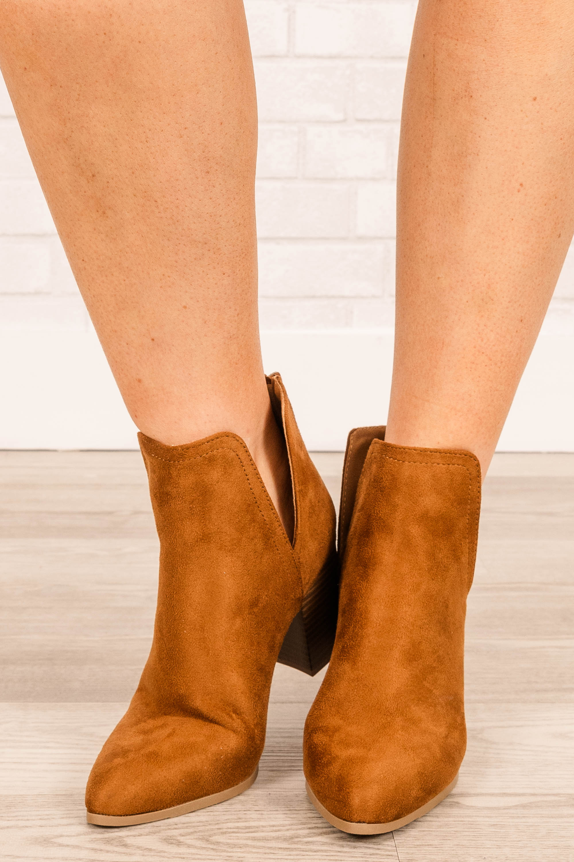 Walk With Purpose Booties, Tan - Weilaico