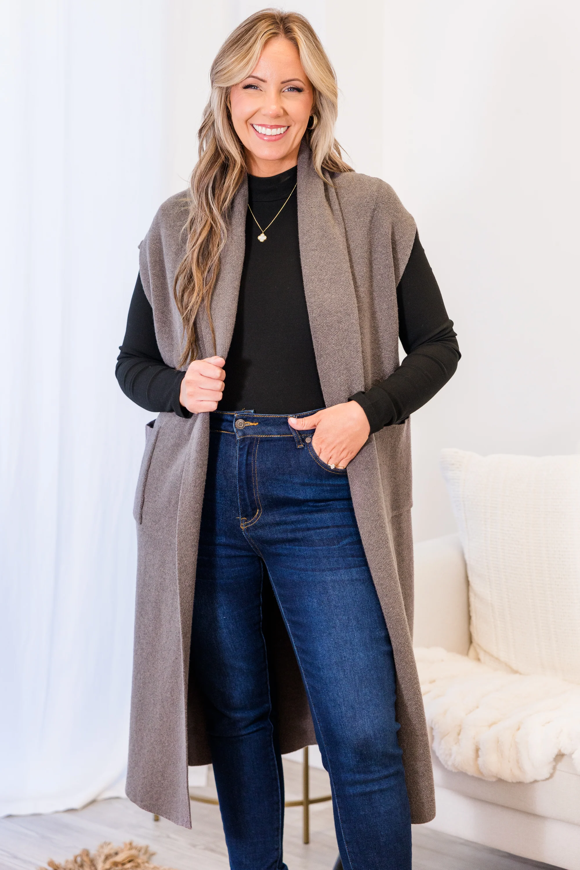 She's So Cute Cardigan, Grey - Weilaico