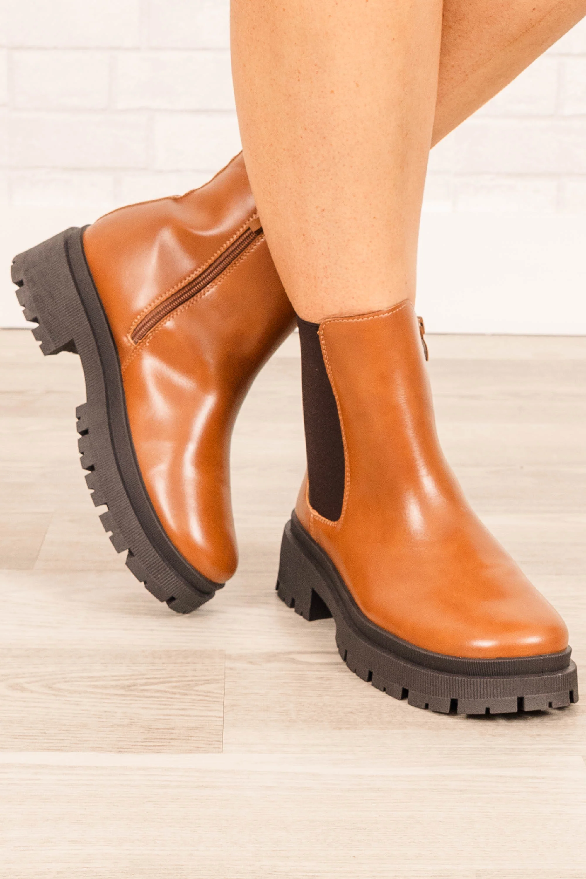 Tough And Fierce Booties, Tan - Weilaico