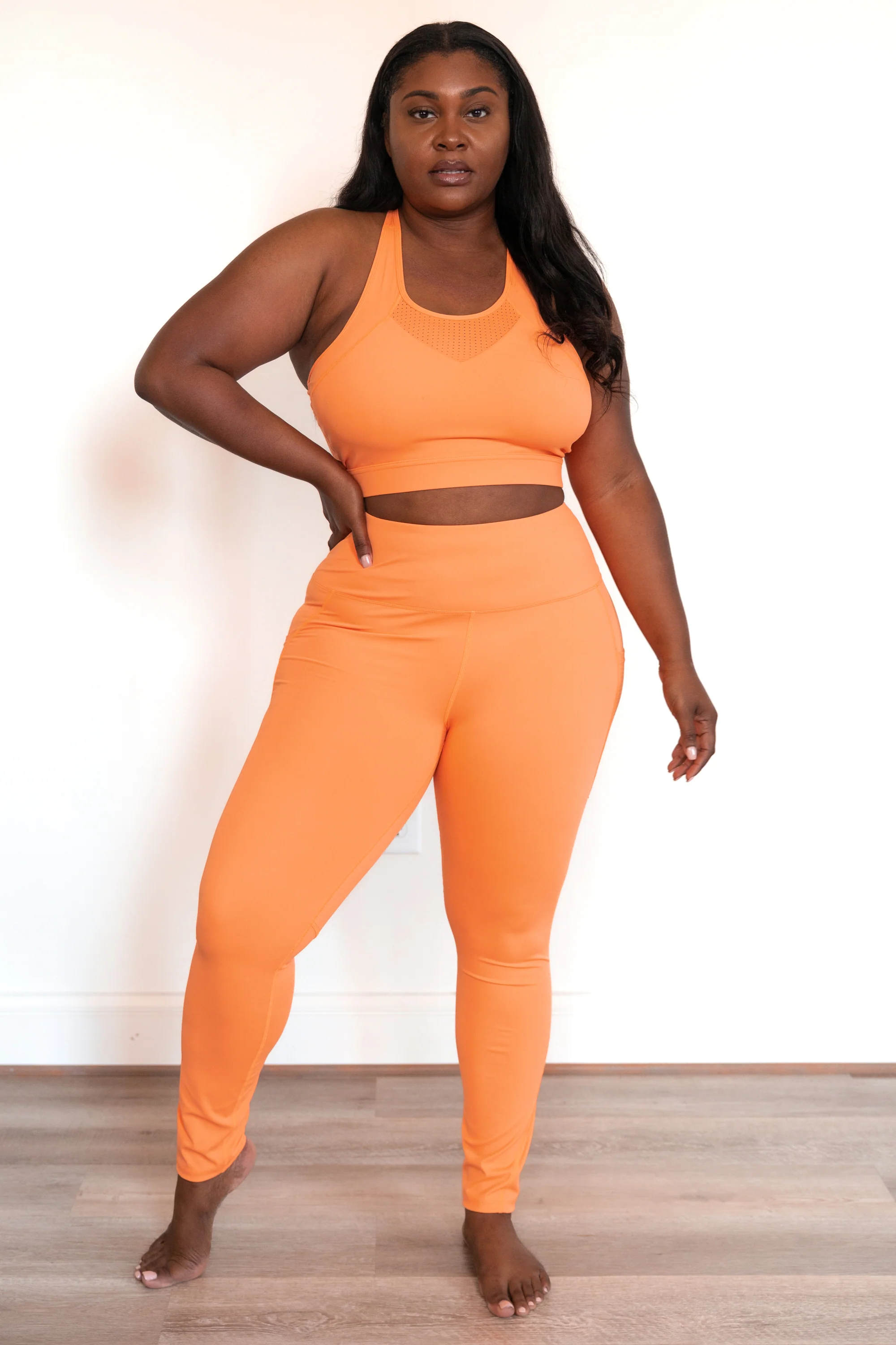 Came Here For Me Leggings, Coral - Weilaico