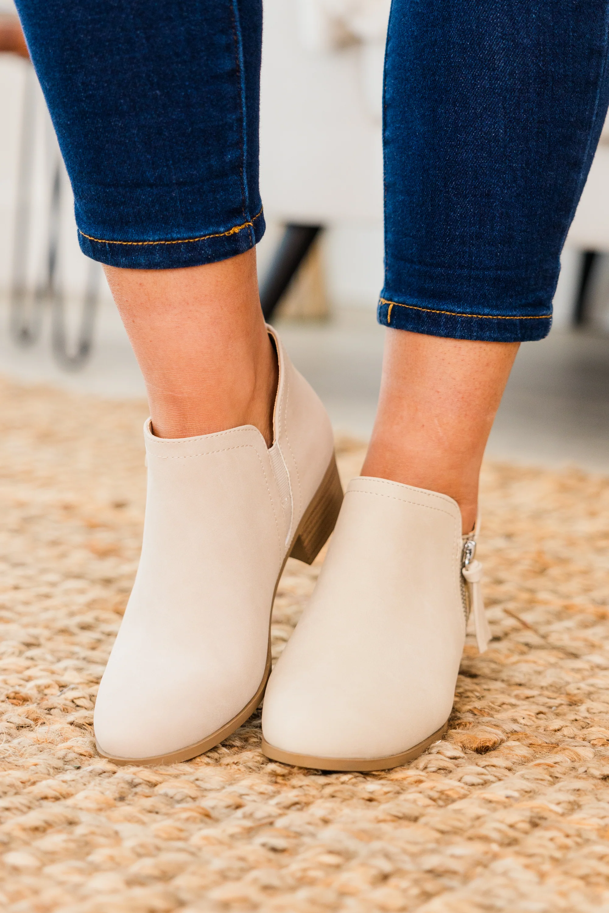 Wild Is The Wind Booties, Nude - Weilaico