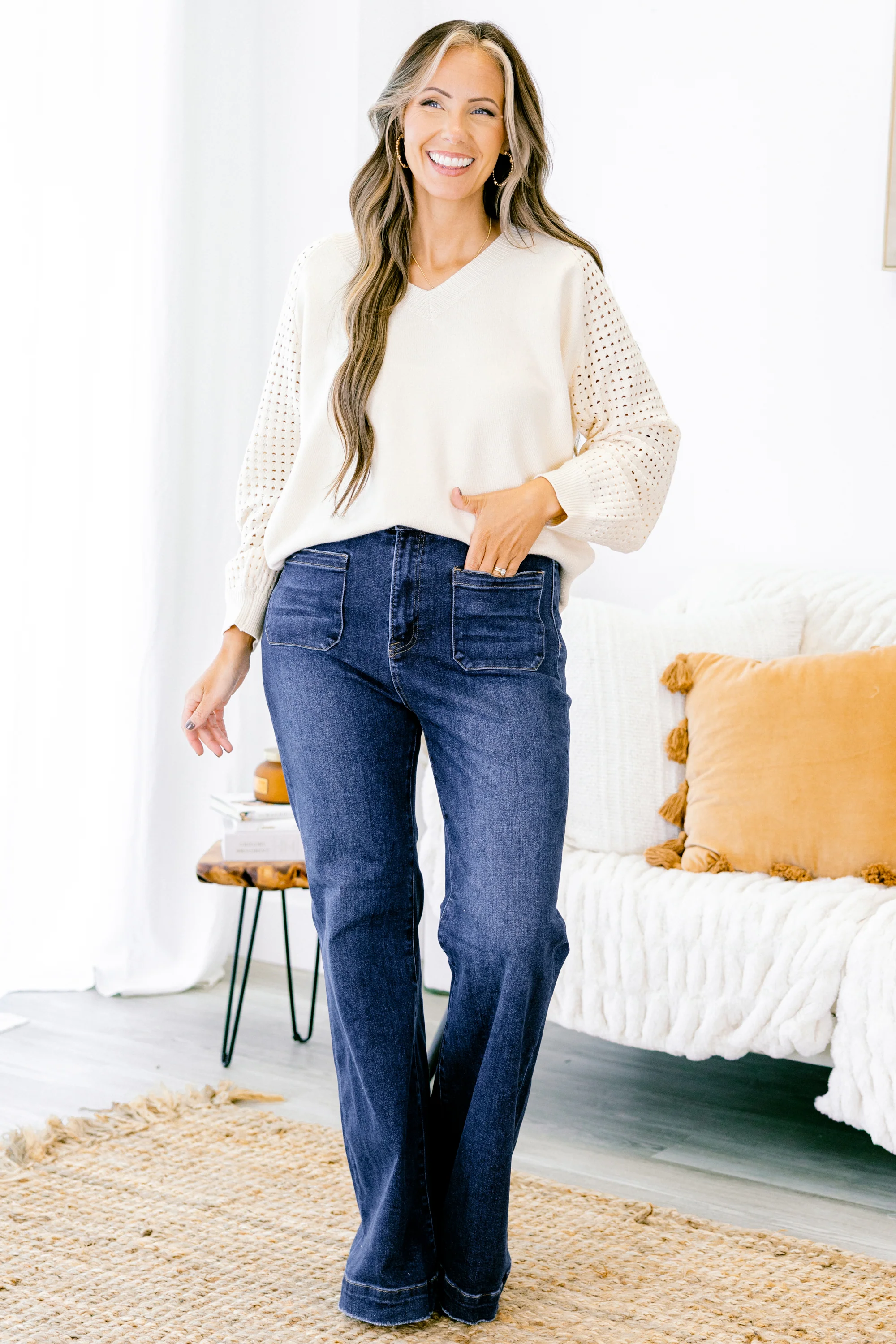 My First Rodeo Jeans, Dark Wash - Weilaico