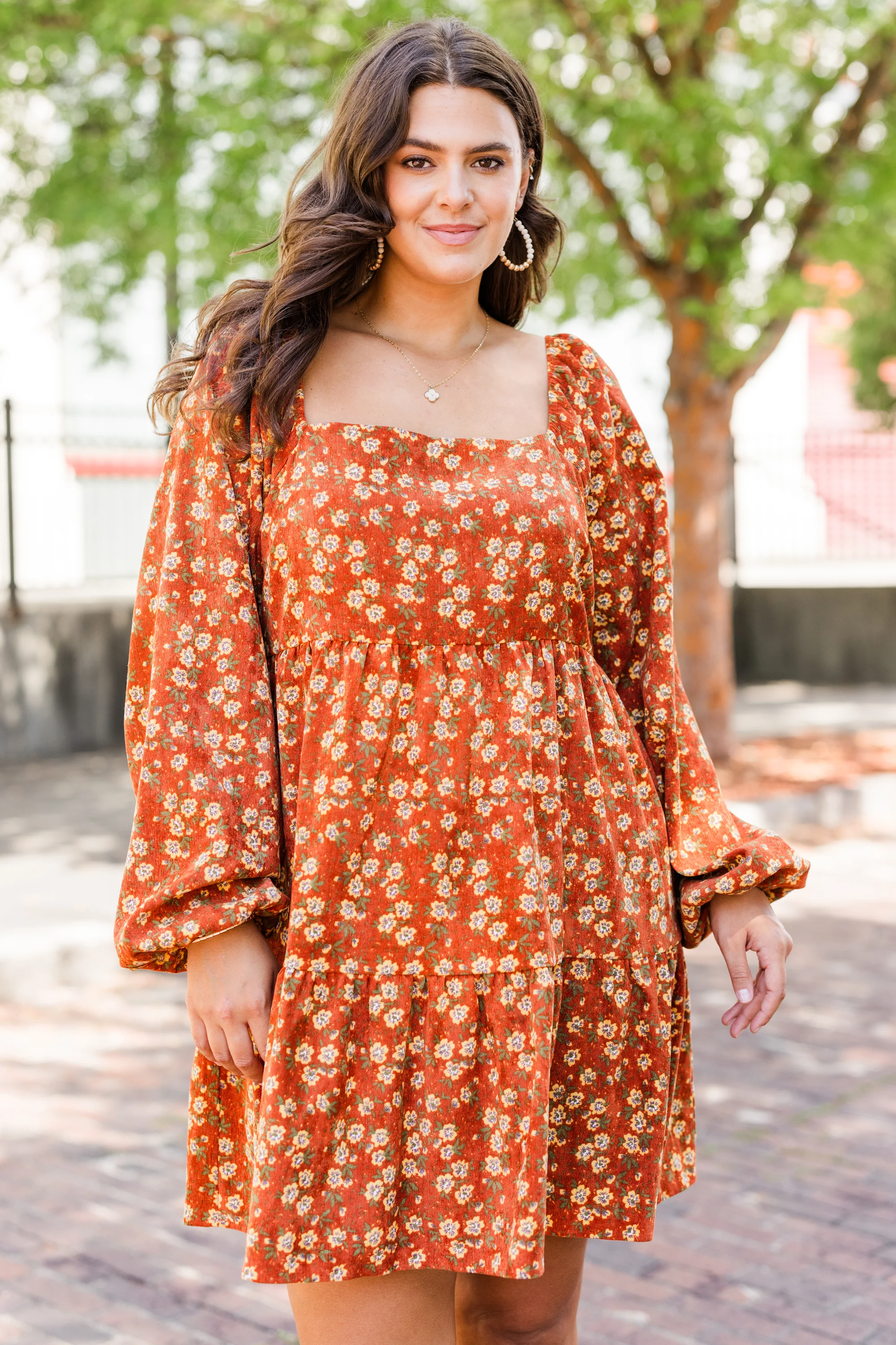 I Won't Say I'm In Love Dress, Rust - Weilaico