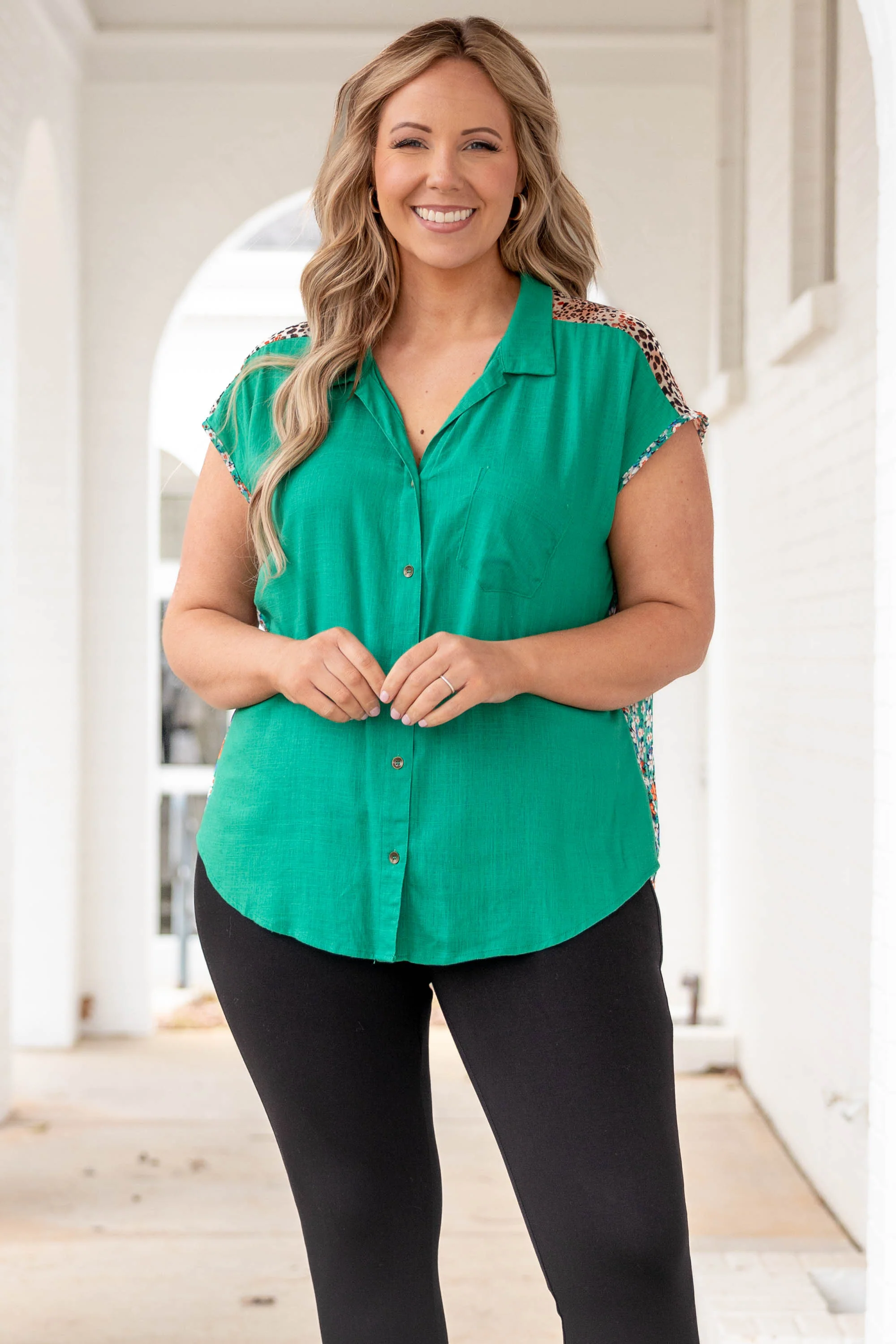 Natural Gem Top, Jade Green - Weilaico