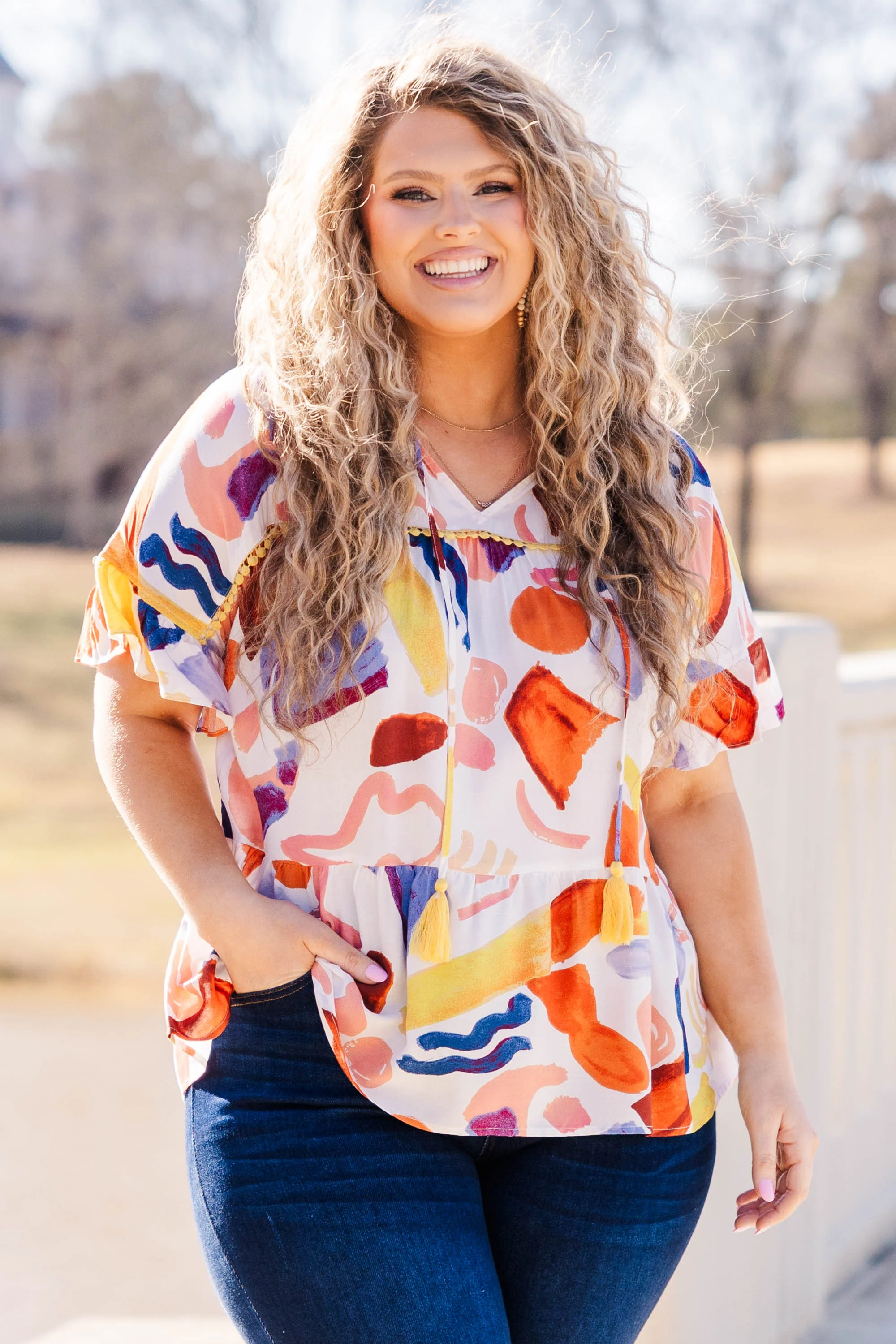 On A New Stage Top, Mustard - Weilaico