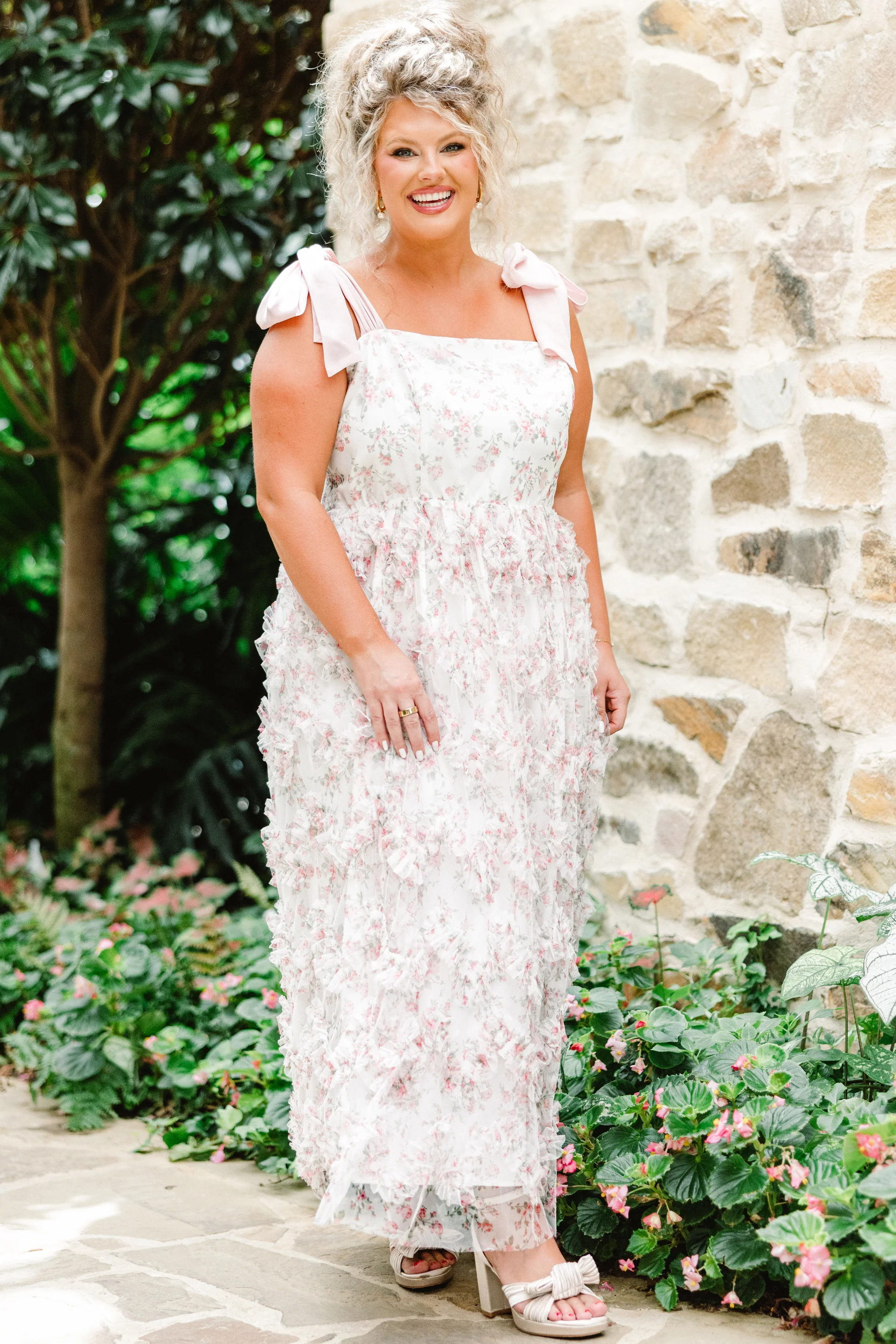 Whispered Wishes Dress, Soft Pink - Weilaico