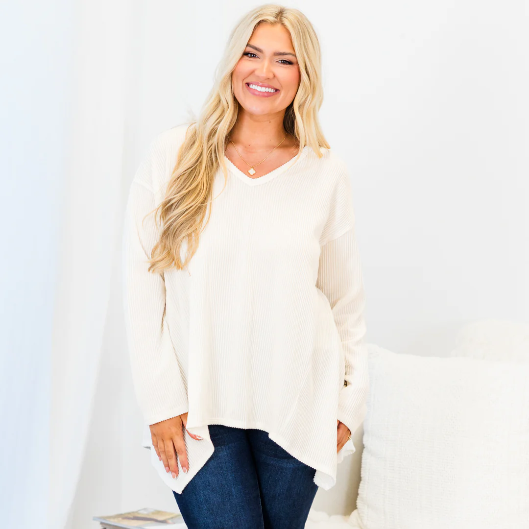 Feel The Same Way Top, Off White - Weilaico