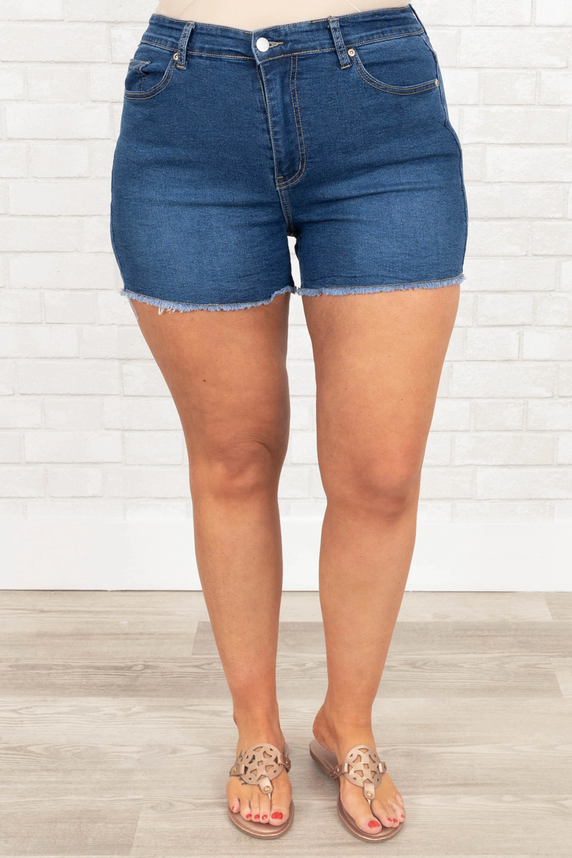 Time In The Sun Shorts, Medium Wash - Weilaico