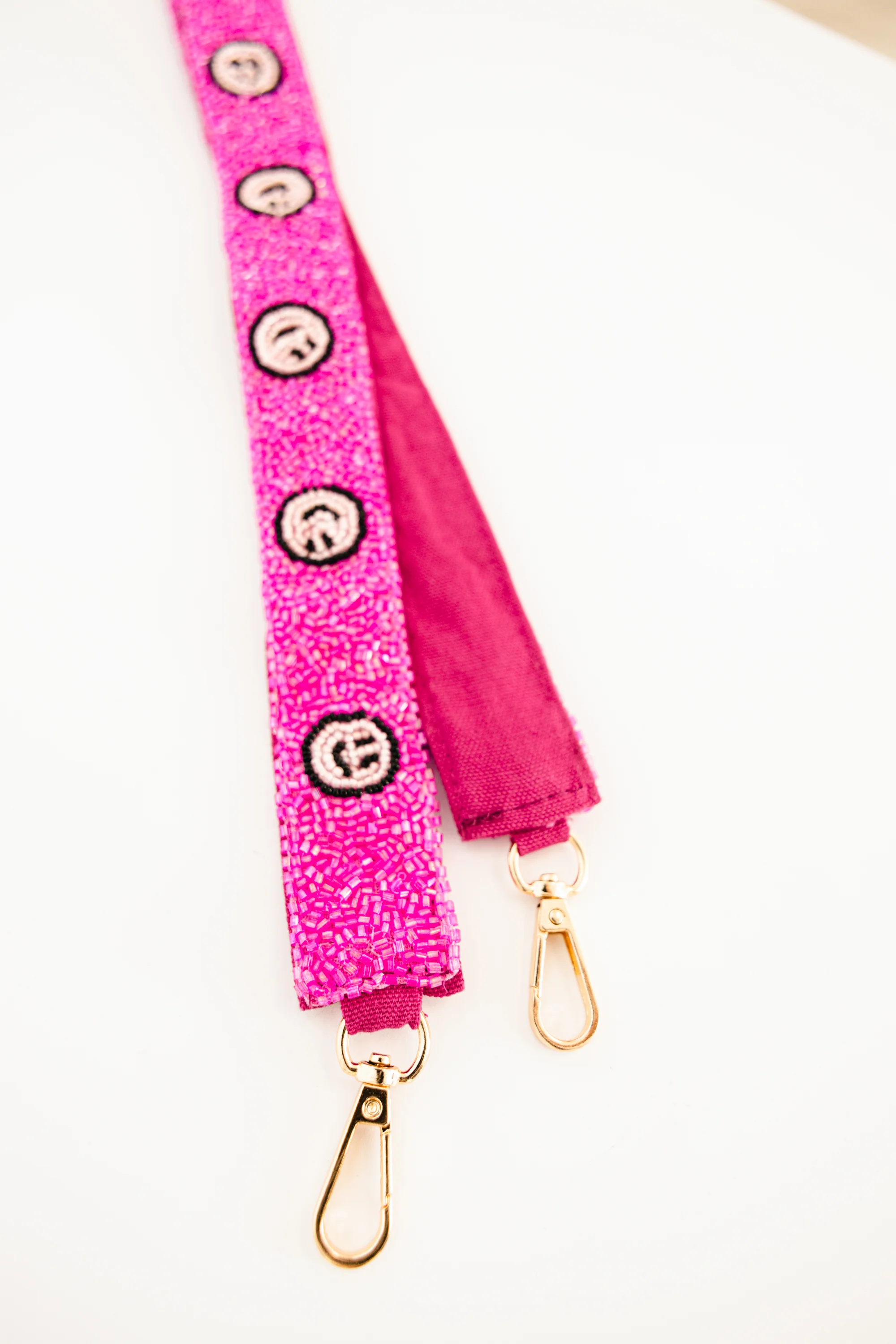 It's All Smiles Beaded Strap, Pink - Weilaico