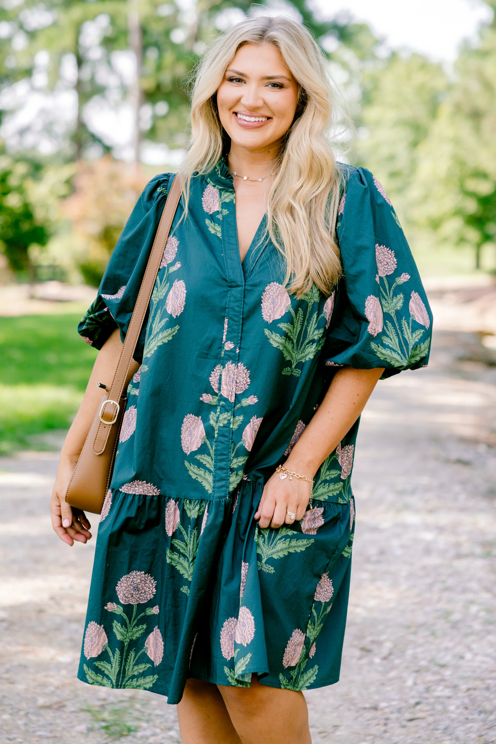 Nothing Was Ever The Same Dress, Hunter Green - Weilaico