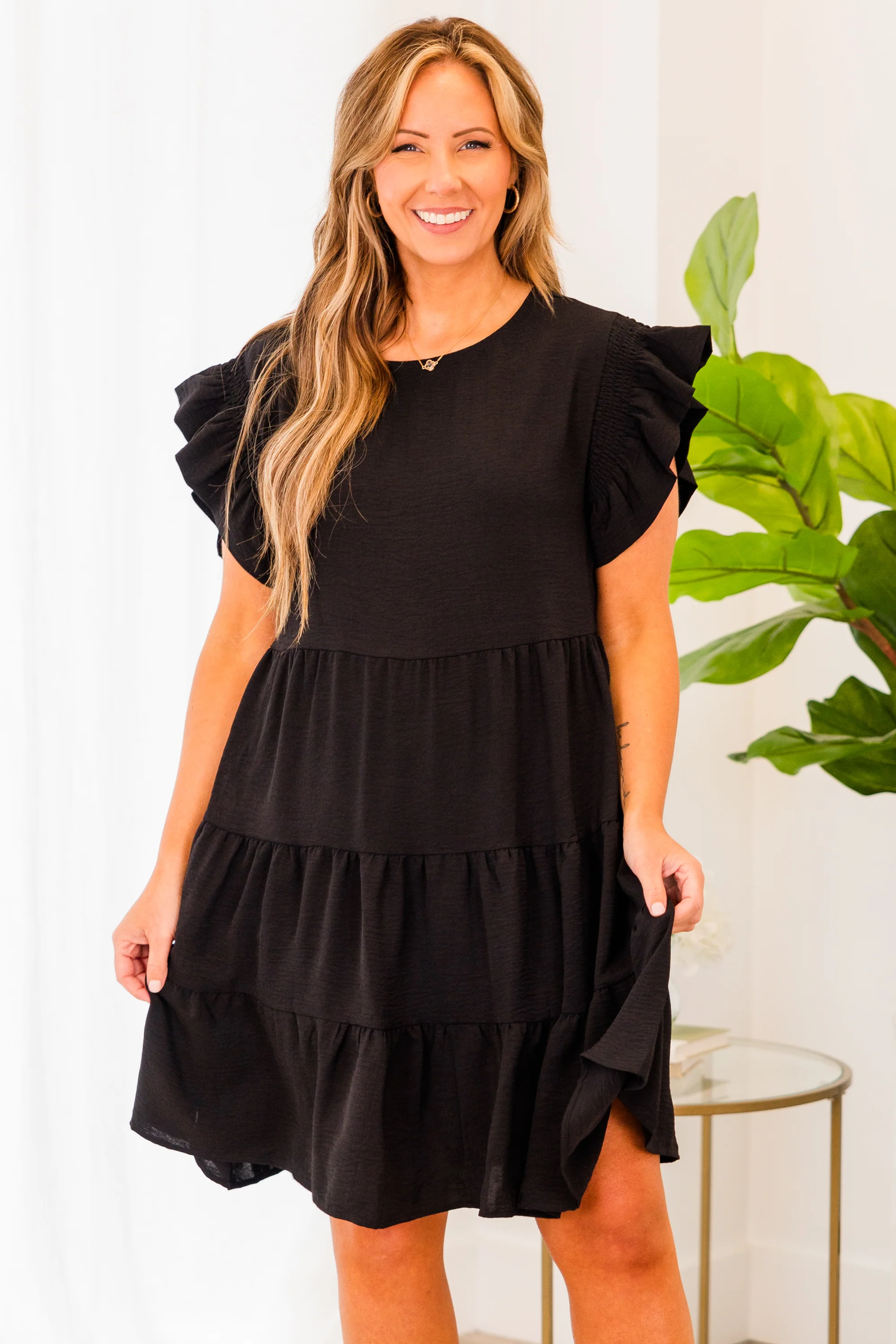 Right For Me Dress, Black - Weilaico