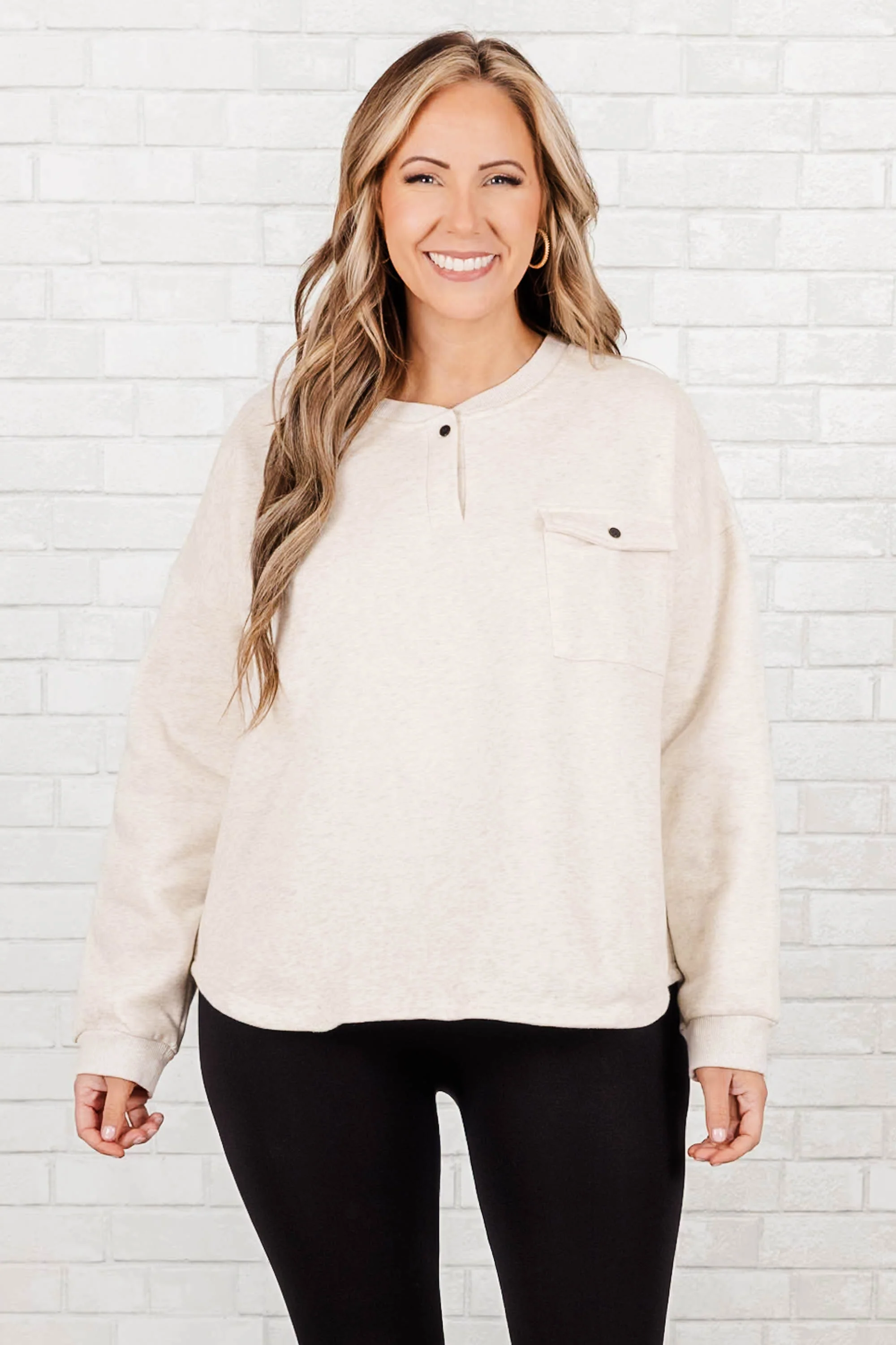 Wandered Off Sweater, Oatmeal - Weilaico