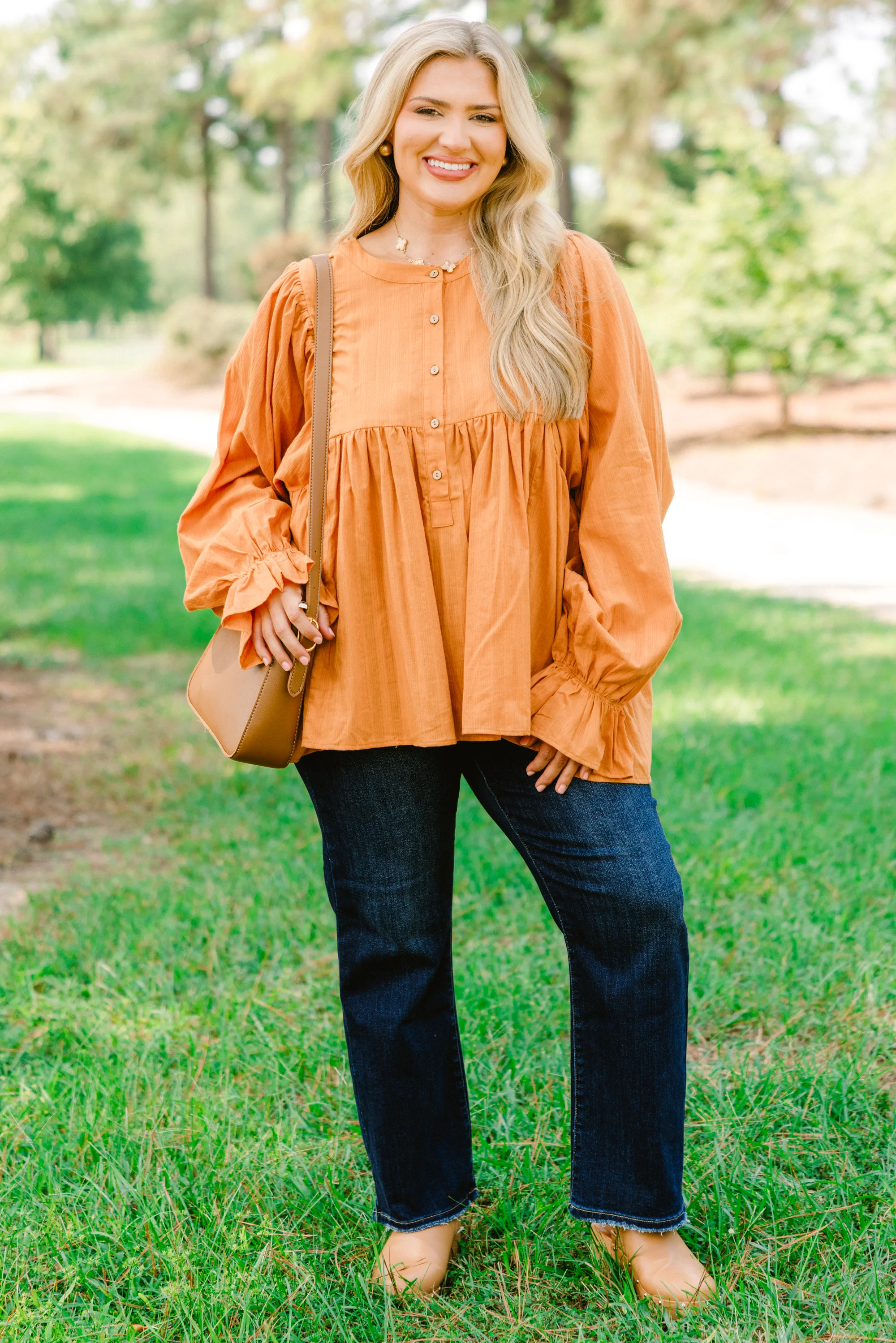 The Sweetest Sound Tunic, Orange - Weilaico