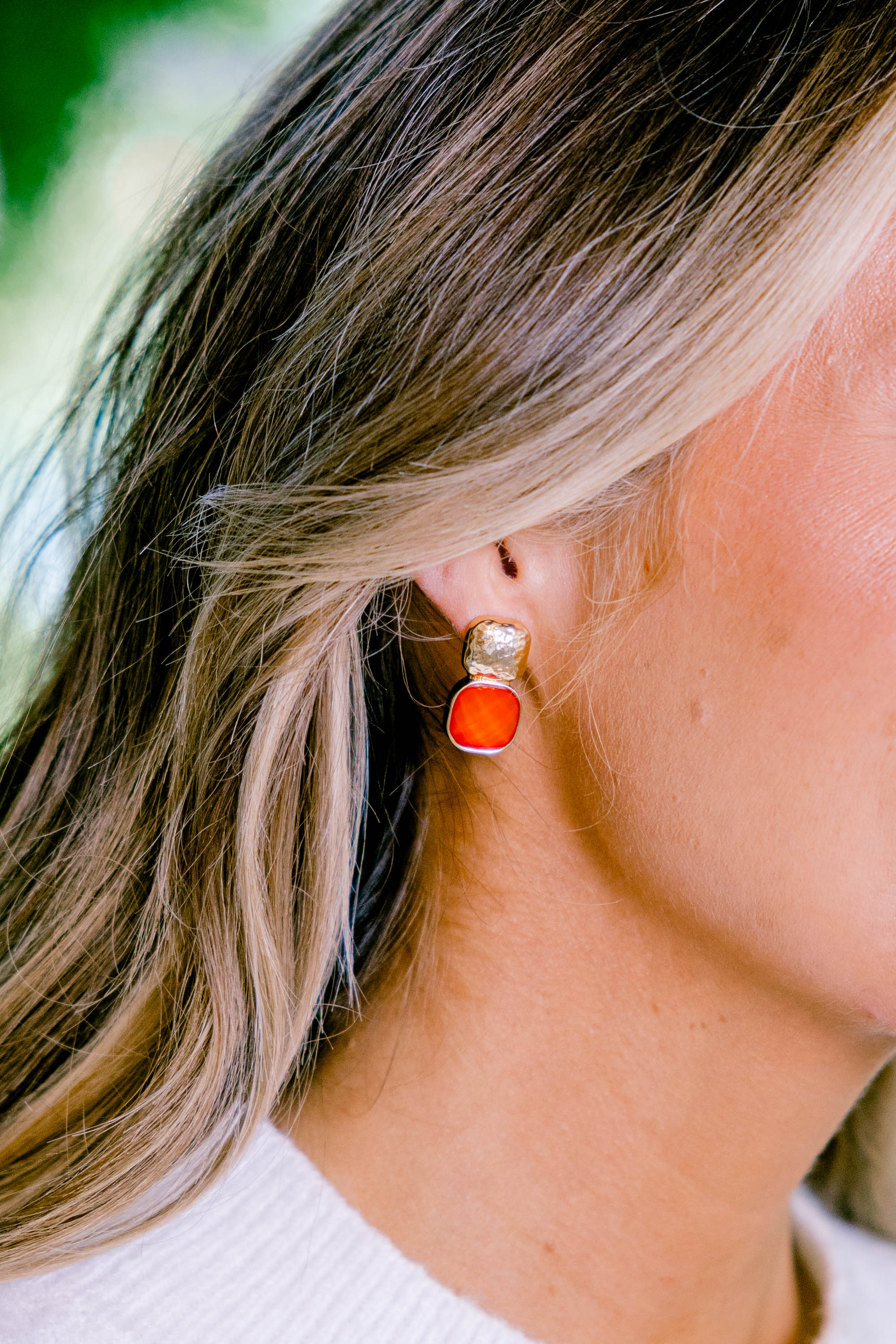 Keep It Jolly Earrings, Red - Weilaico