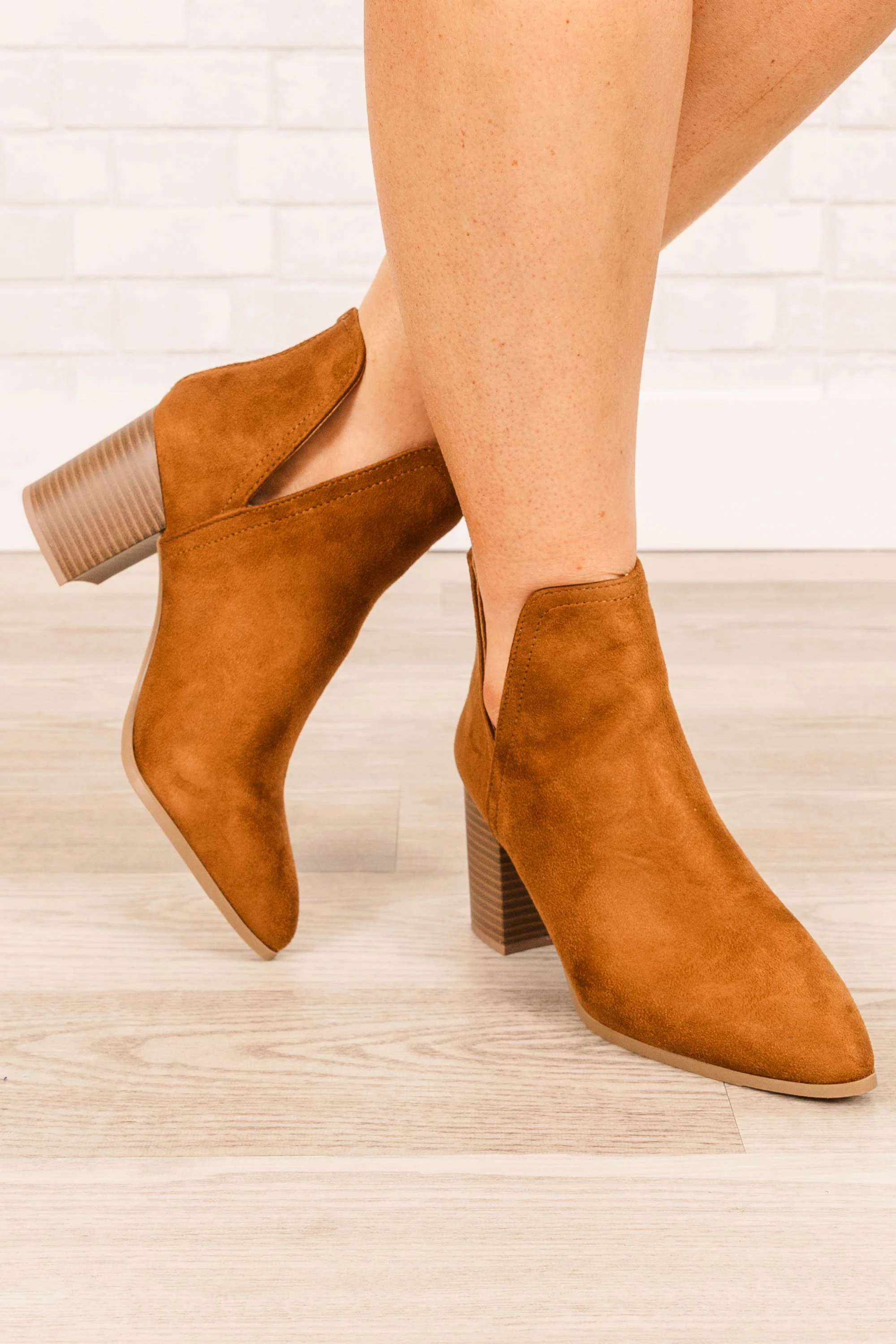Walk With Purpose Booties, Tan - Weilaico